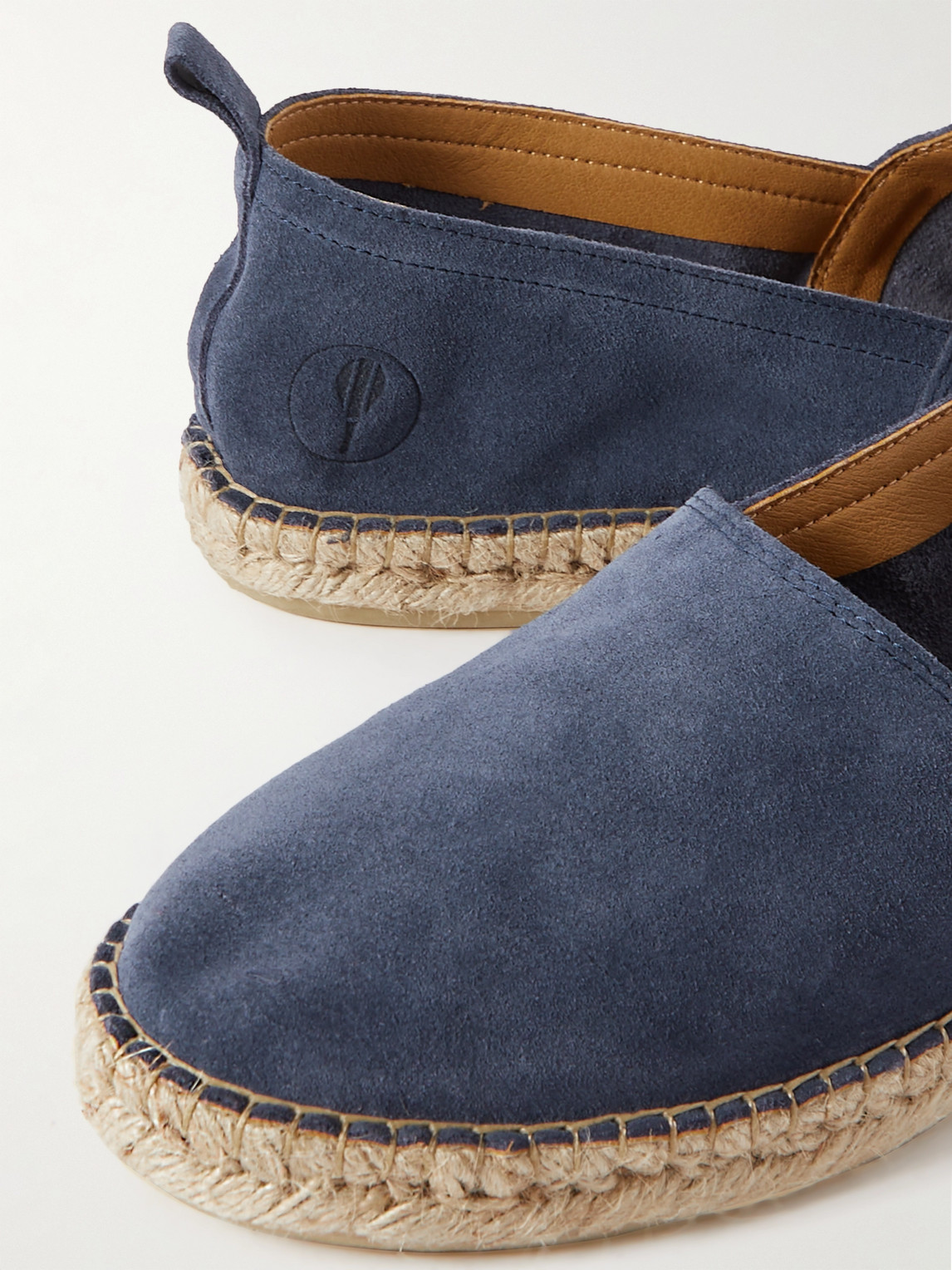 Shop Frescobol Carioca Helio Suede Espadrilles In Blue