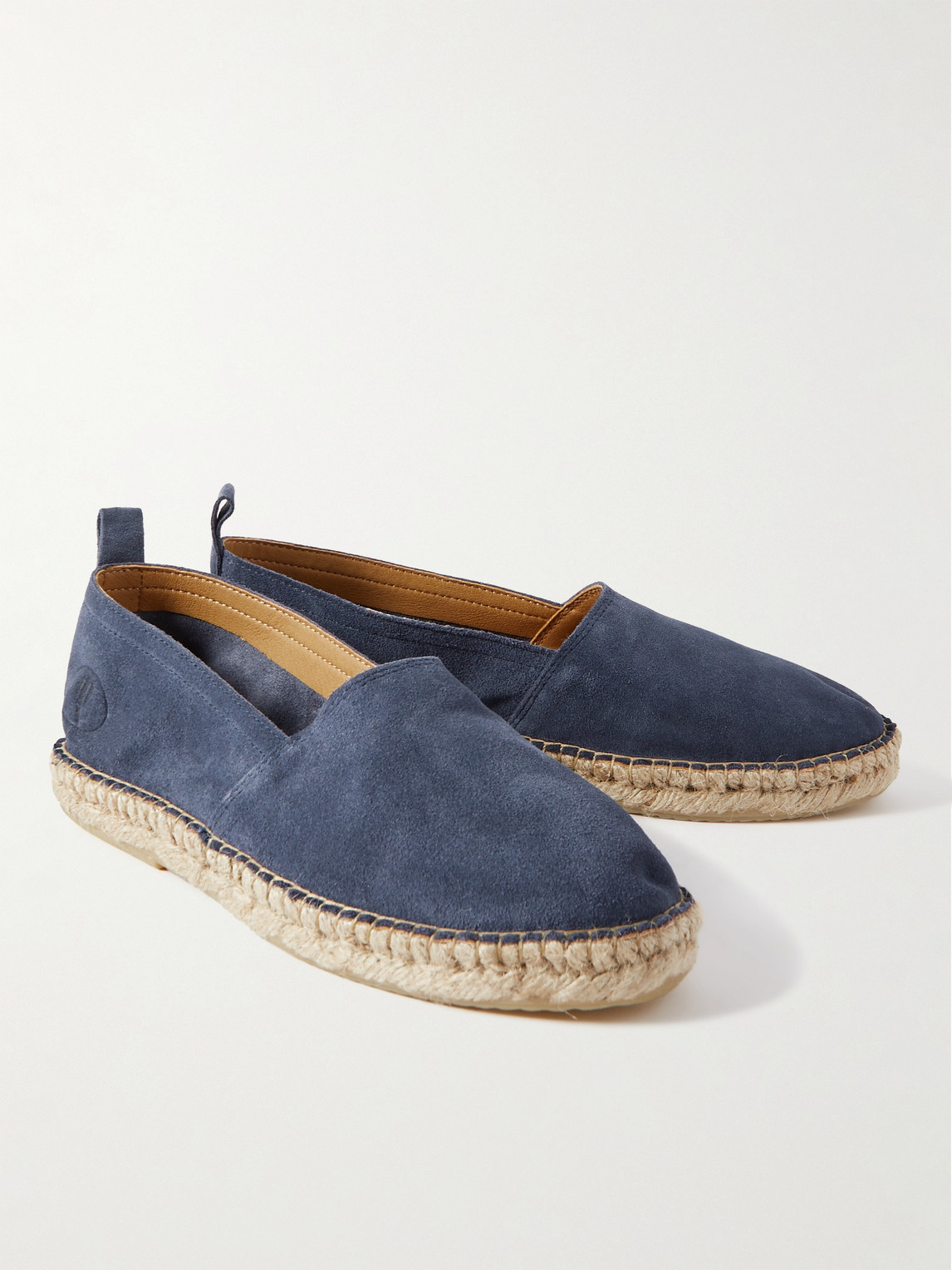 Shop Frescobol Carioca Helio Suede Espadrilles In Blue