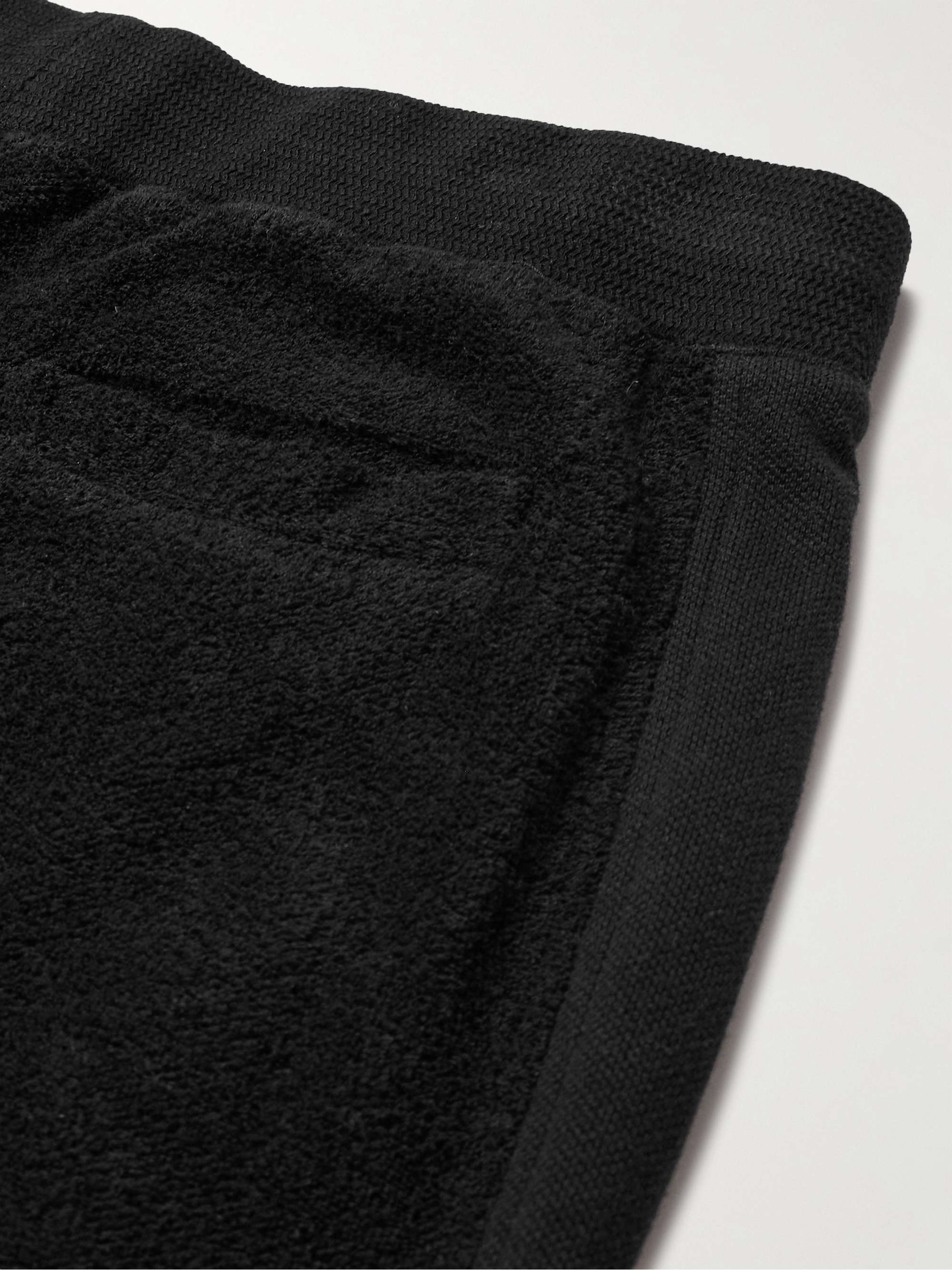 ORLEBAR BROWN Duxbury Tapered Panelled Cotton-Terry and Jersey Sweatpants