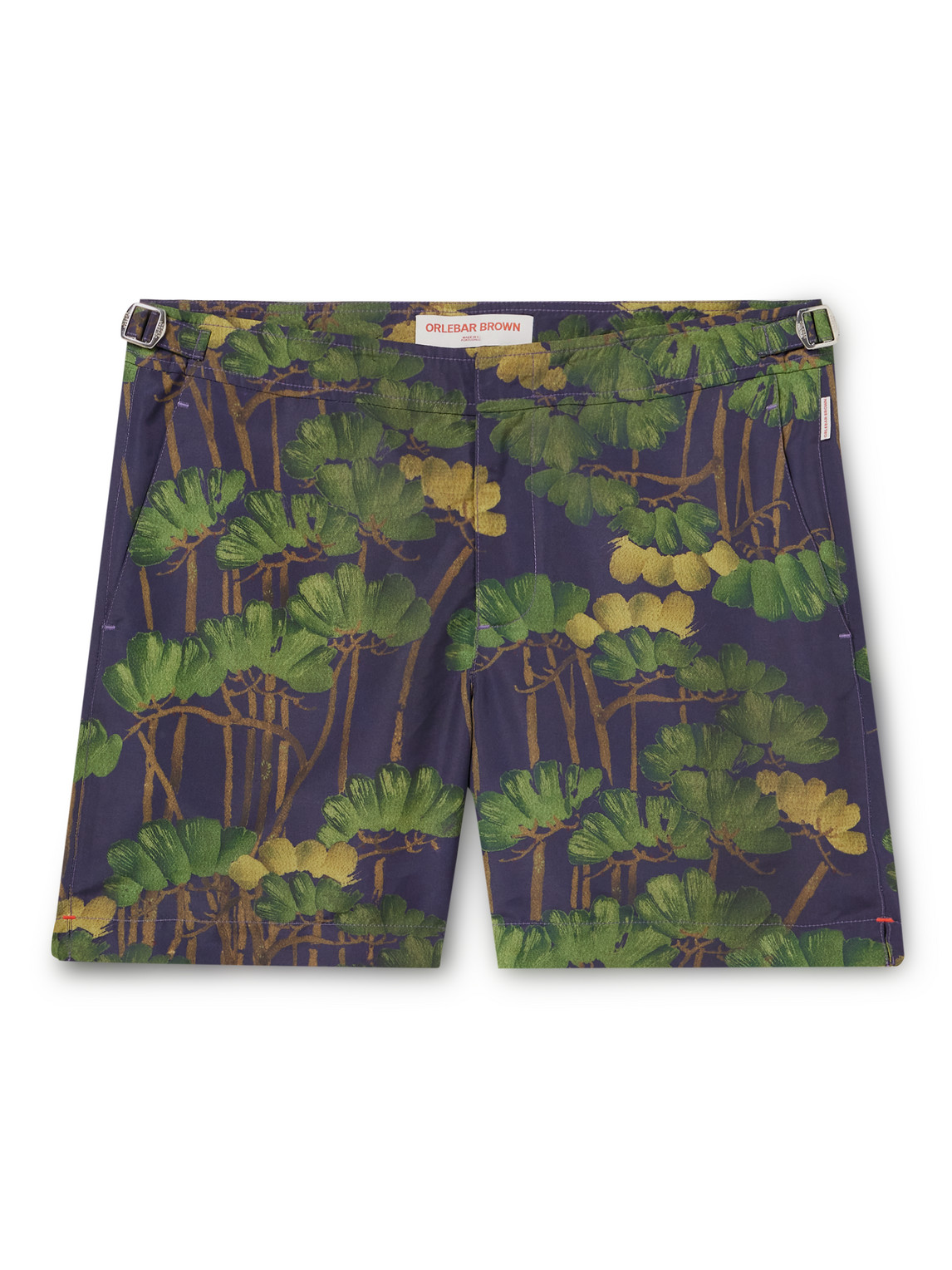 Orlebar Brown Bulldog Fantasy Floral-print Recycled Swim Shorts In Blue