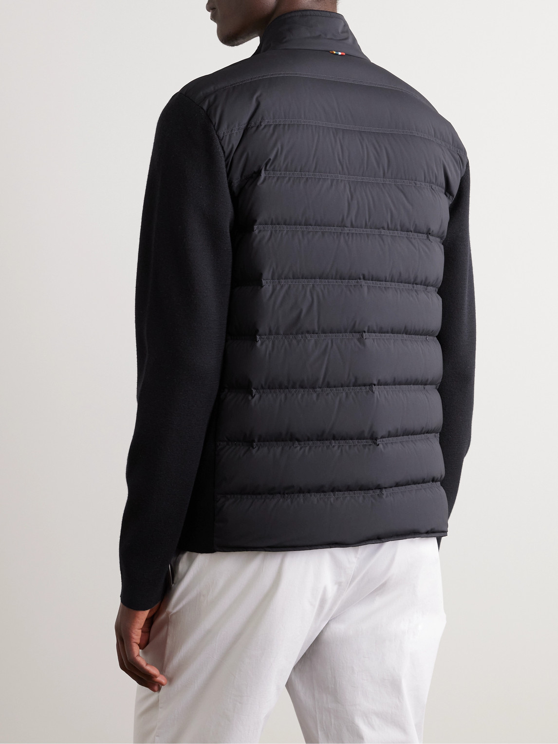 Shop Orlebar Brown Wallace Quilted Shell And Merino Wool Down Jacket In Black