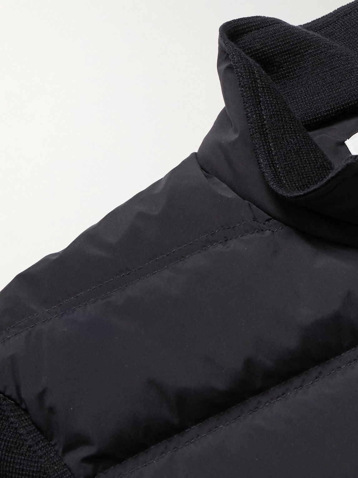 Shop Orlebar Brown Wallace Quilted Shell And Merino Wool Down Jacket In Black