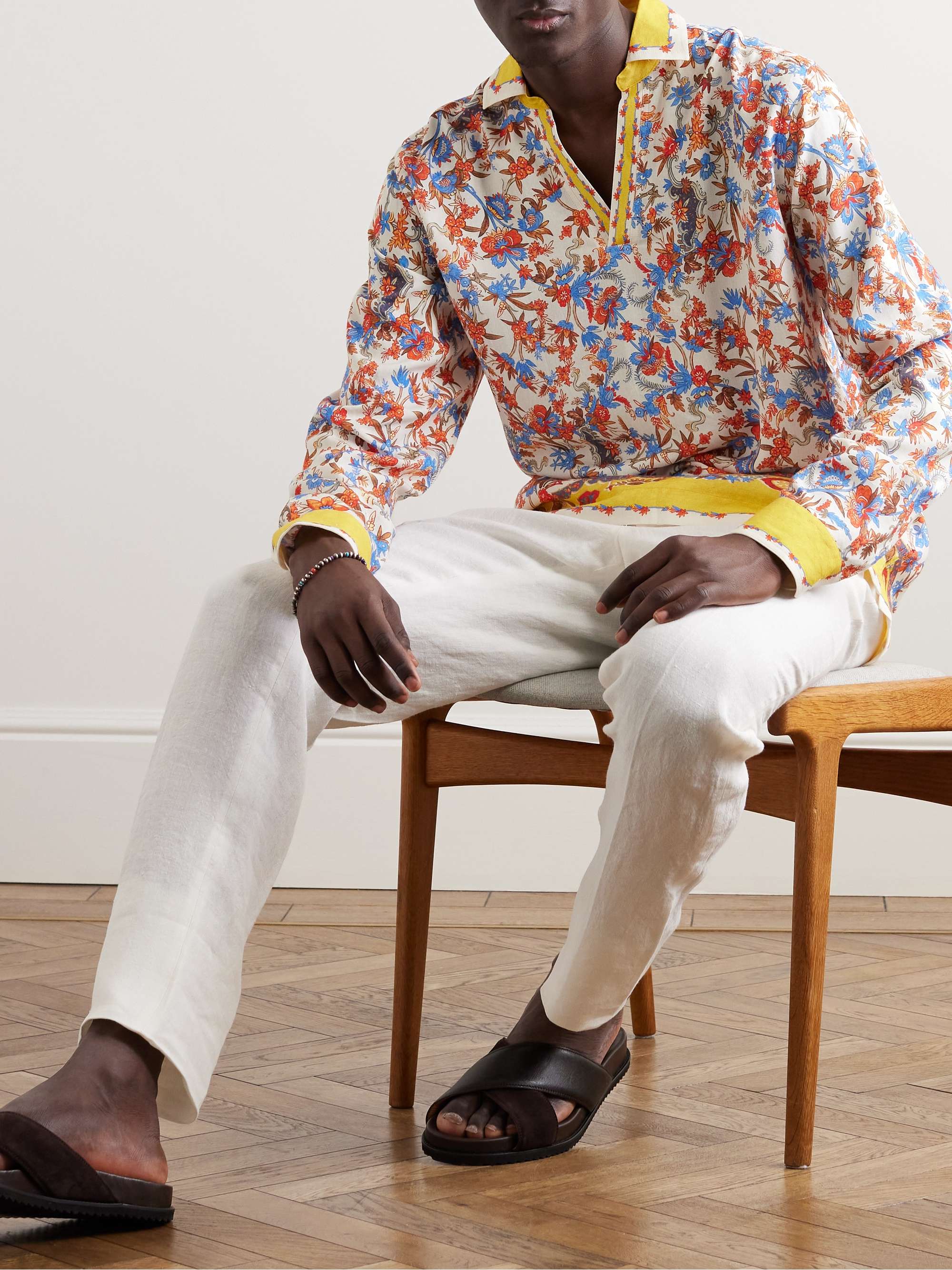 ORLEBAR BROWN Ridley Floral-Print Woven Shirt for Men | MR PORTER