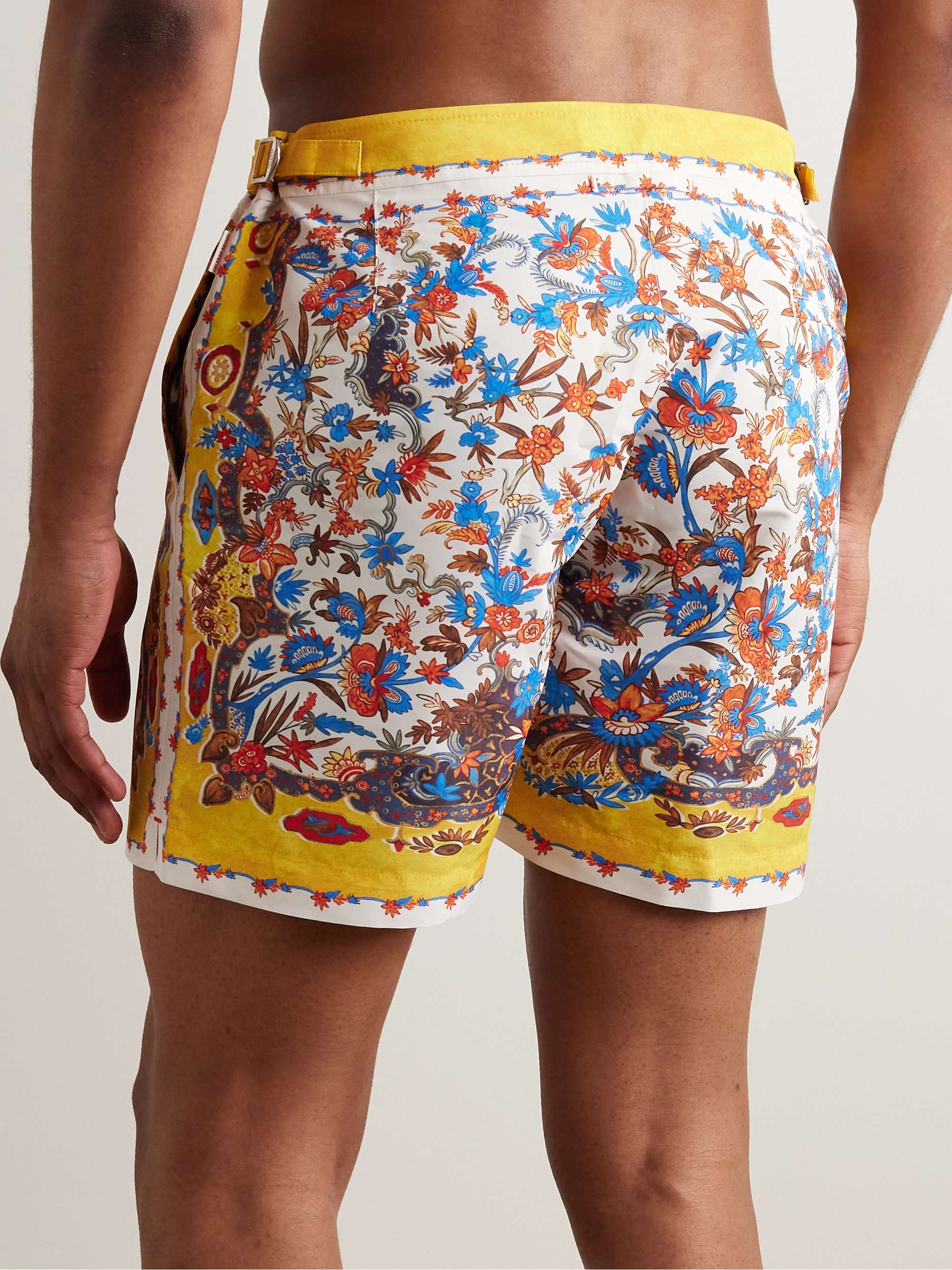 ORLEBAR BROWN Bulldog Mid-Lengh Printed Recycled-Shell Swim Shorts for ...