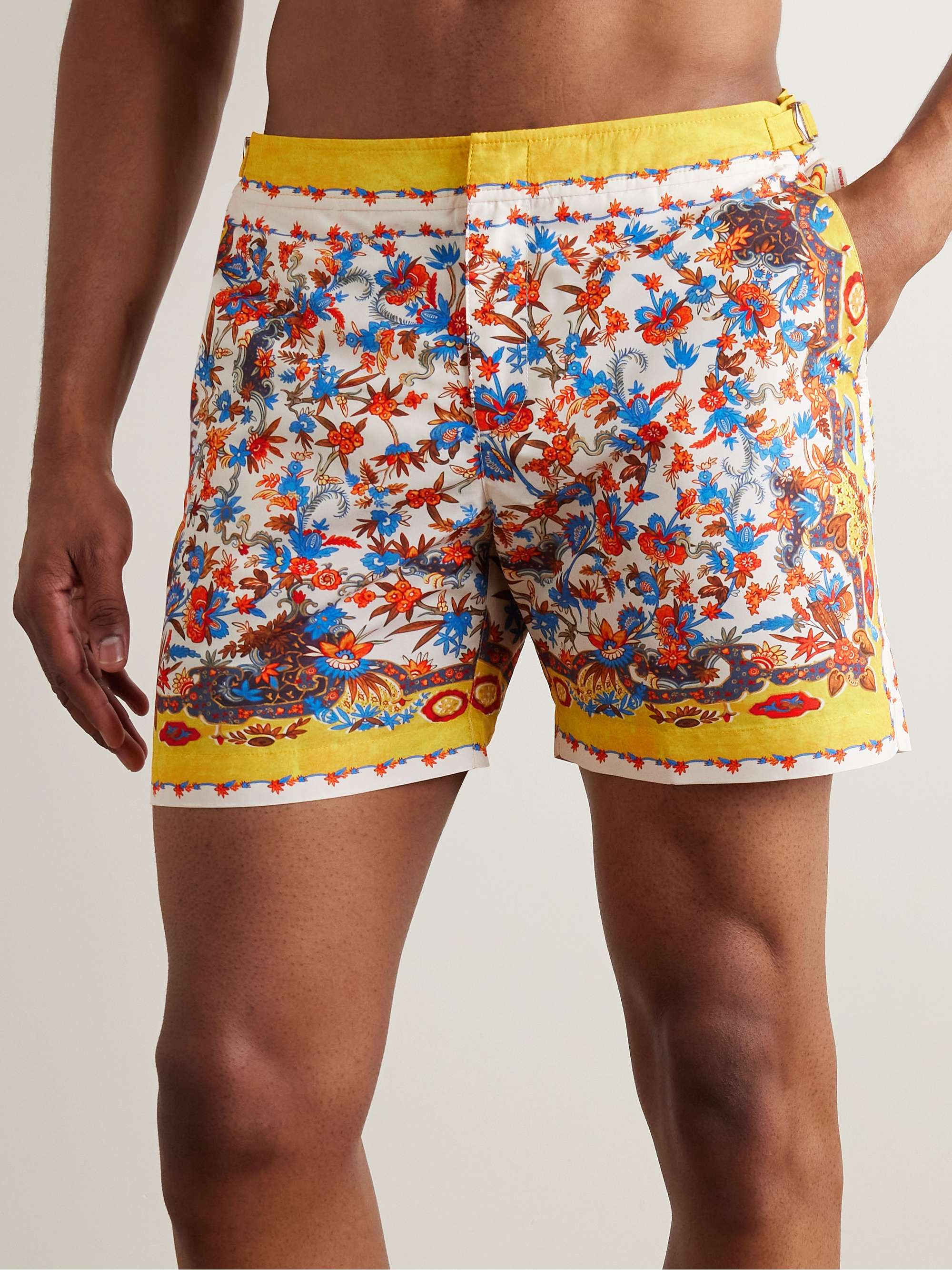 ORLEBAR BROWN Bulldog Mid-Lengh Printed Recycled-Shell Swim Shorts for ...