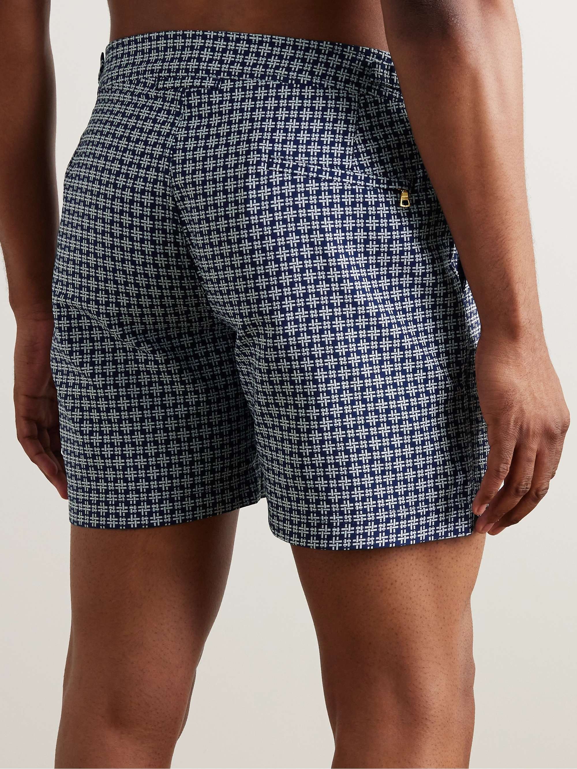 ORLEBAR BROWN + James Bond 007 Bulldog Mid-Length Printed Swim Shorts