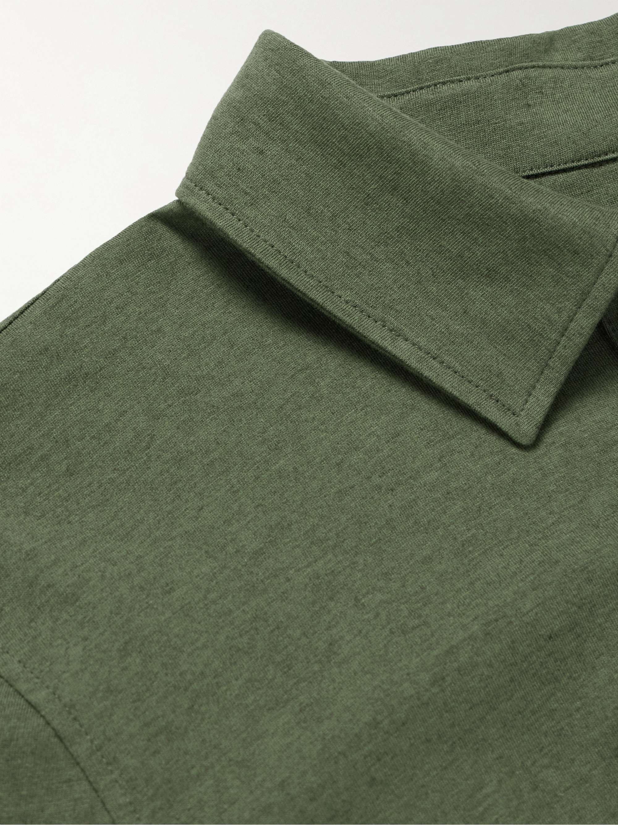 ORLEBAR BROWN + 007 Sebastian Cotton and Silk-Blend Polo Shirt