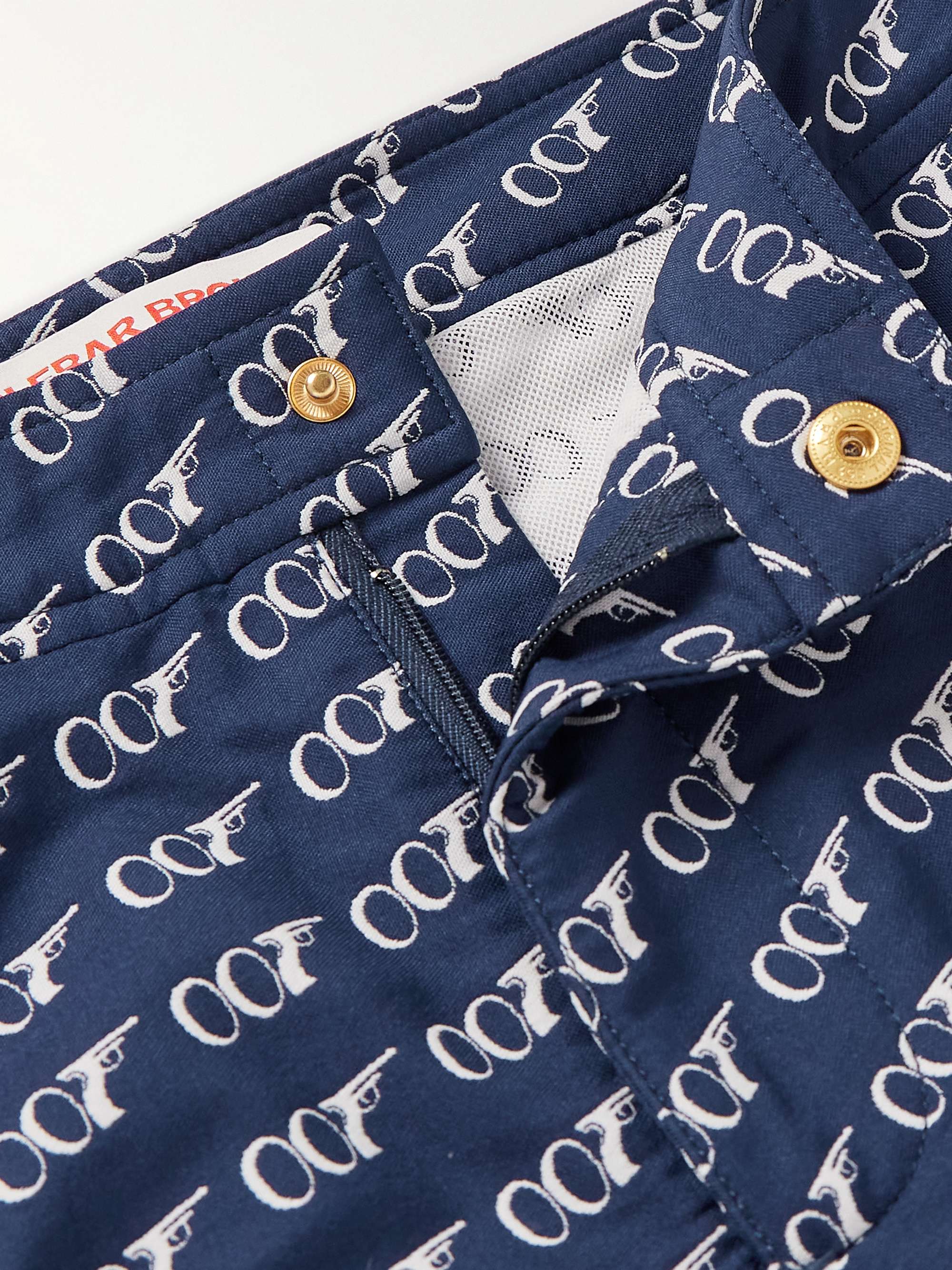 ORLEBAR BROWN + James Bond 007 Bulldog Mid-Length Printed Swim Shorts