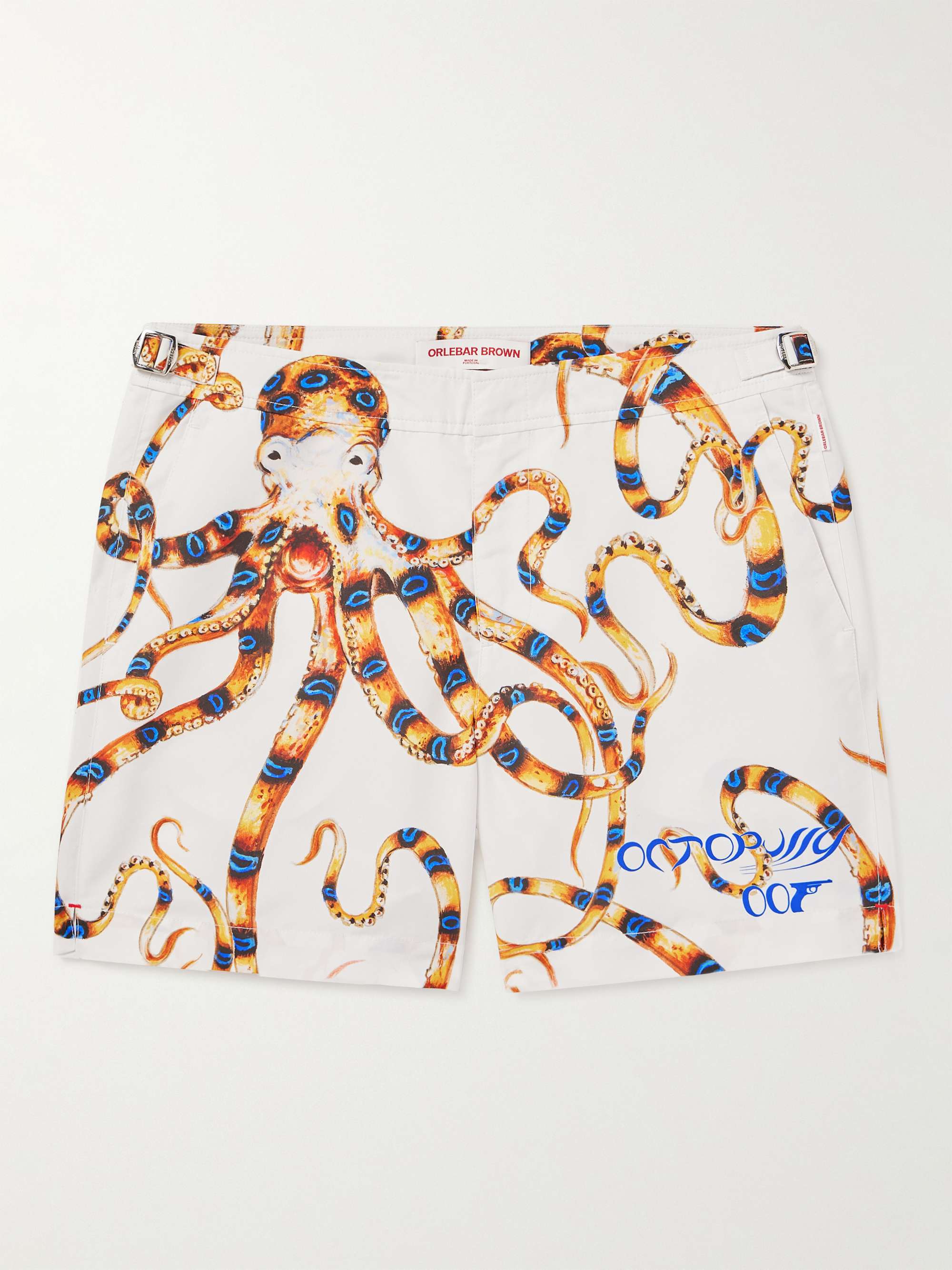 ORLEBAR BROWN + 007 Bulldog Mid-Length Printed Swim Shorts for Men | MR ...