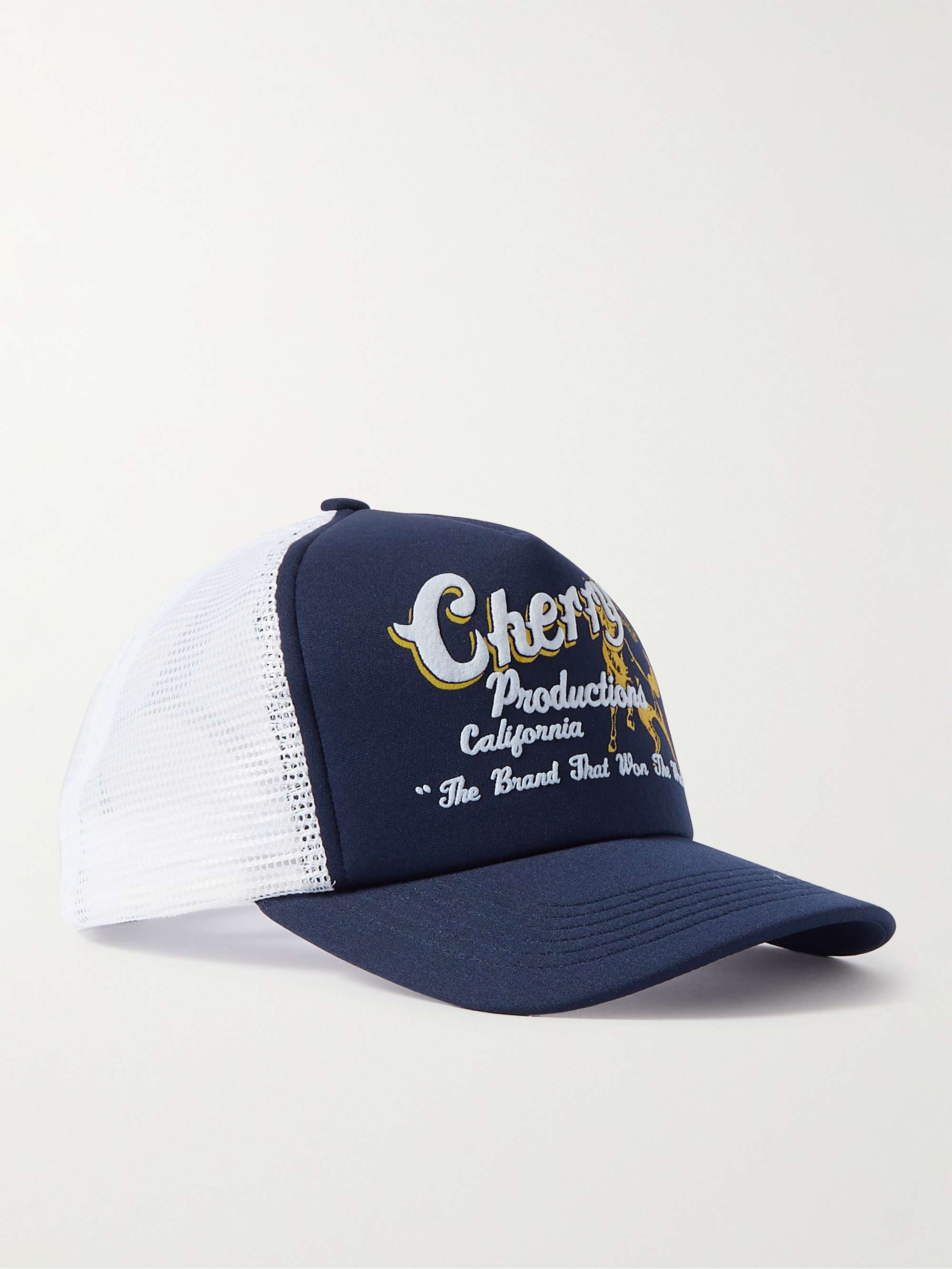 CHERRY LOS ANGELES Logo-Print Twill and Mesh Trucker Cap for Men