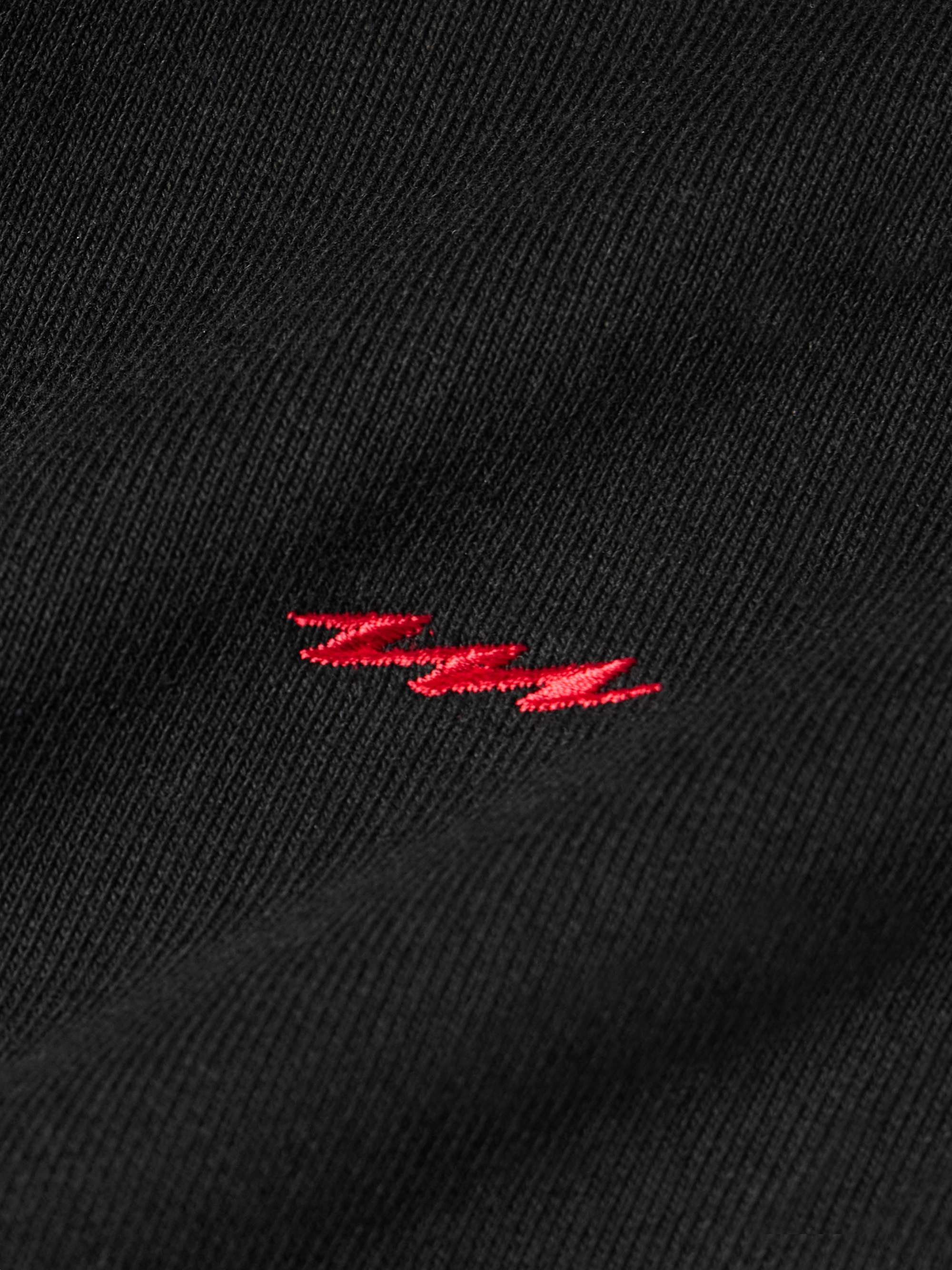 WTAPS® Logo-Print Cotton-Fleece Hoodie