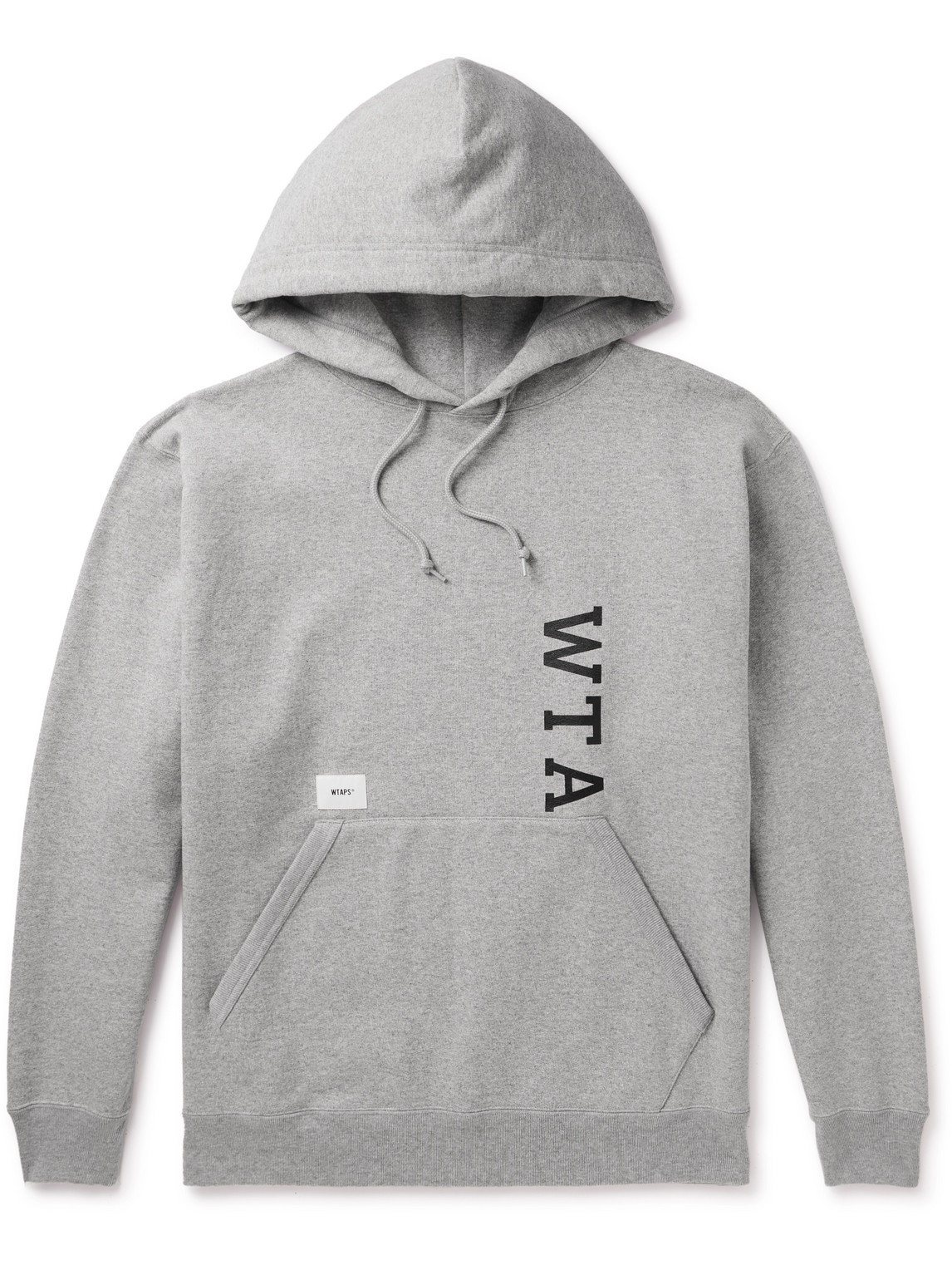 WTAPS DESIGN 01 LOGO-PRINT COTTON-JERSEY HOODIE