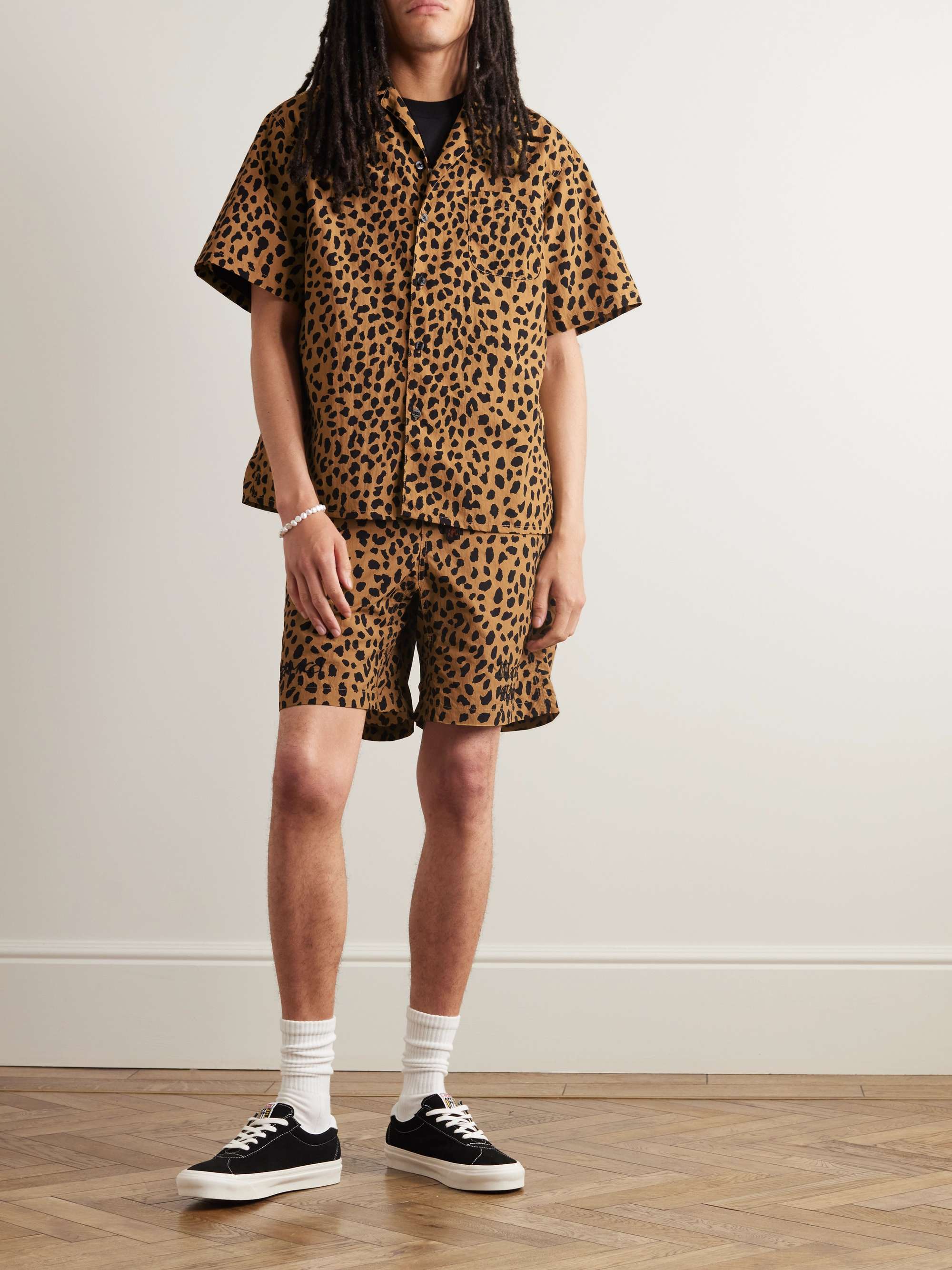 + Gramicci Convertible-Collar Leopard-Print Nylon Shirt