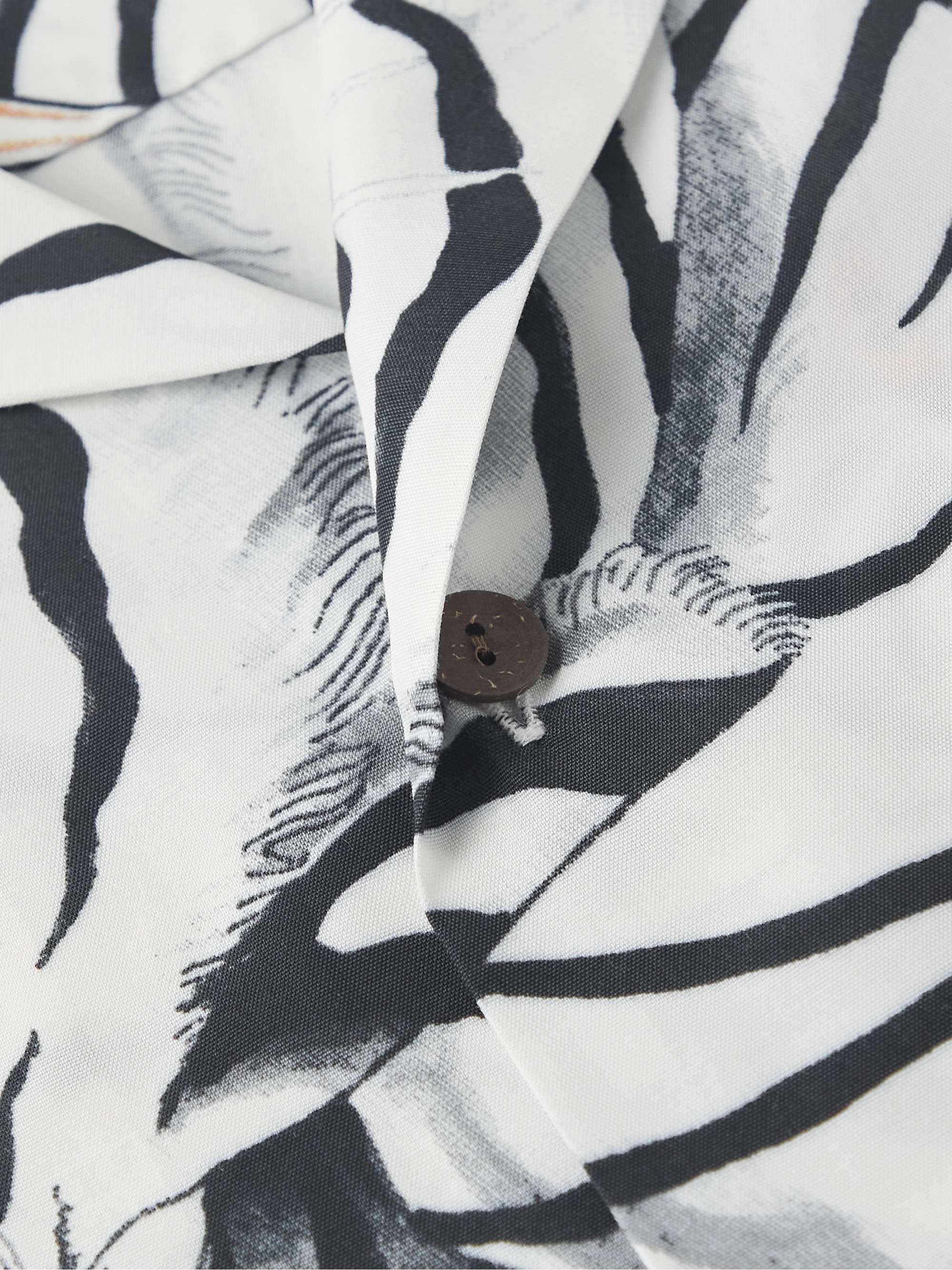 WACKO MARIA + Tim Lehi Convertible-Collar Printed Voile Shirt