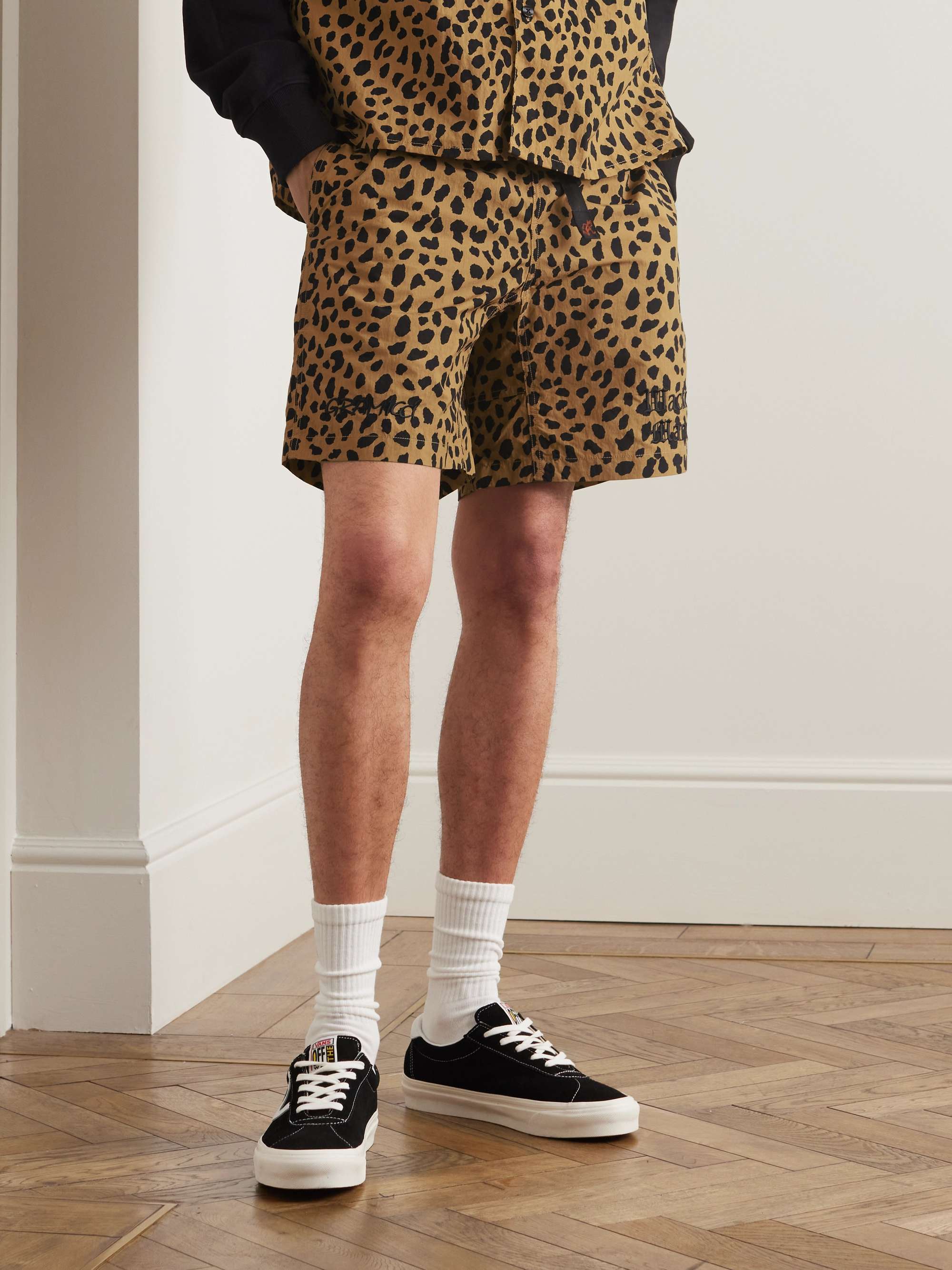 WACKO MARIA + Gramicci Straight-Leg Belted Leopard-Print Nylon