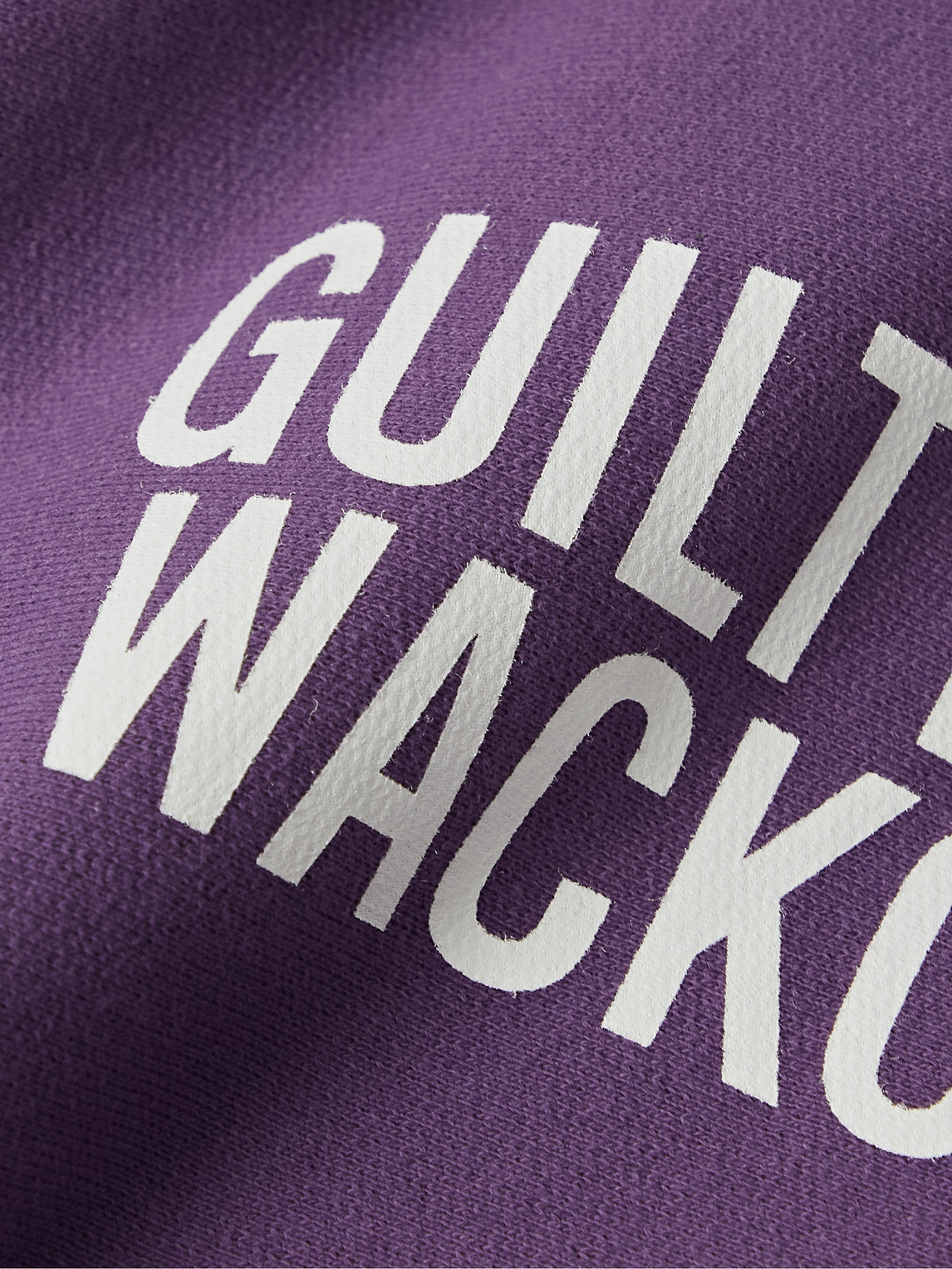 Logo-print Cotton-jersey Hoodie In Purple
