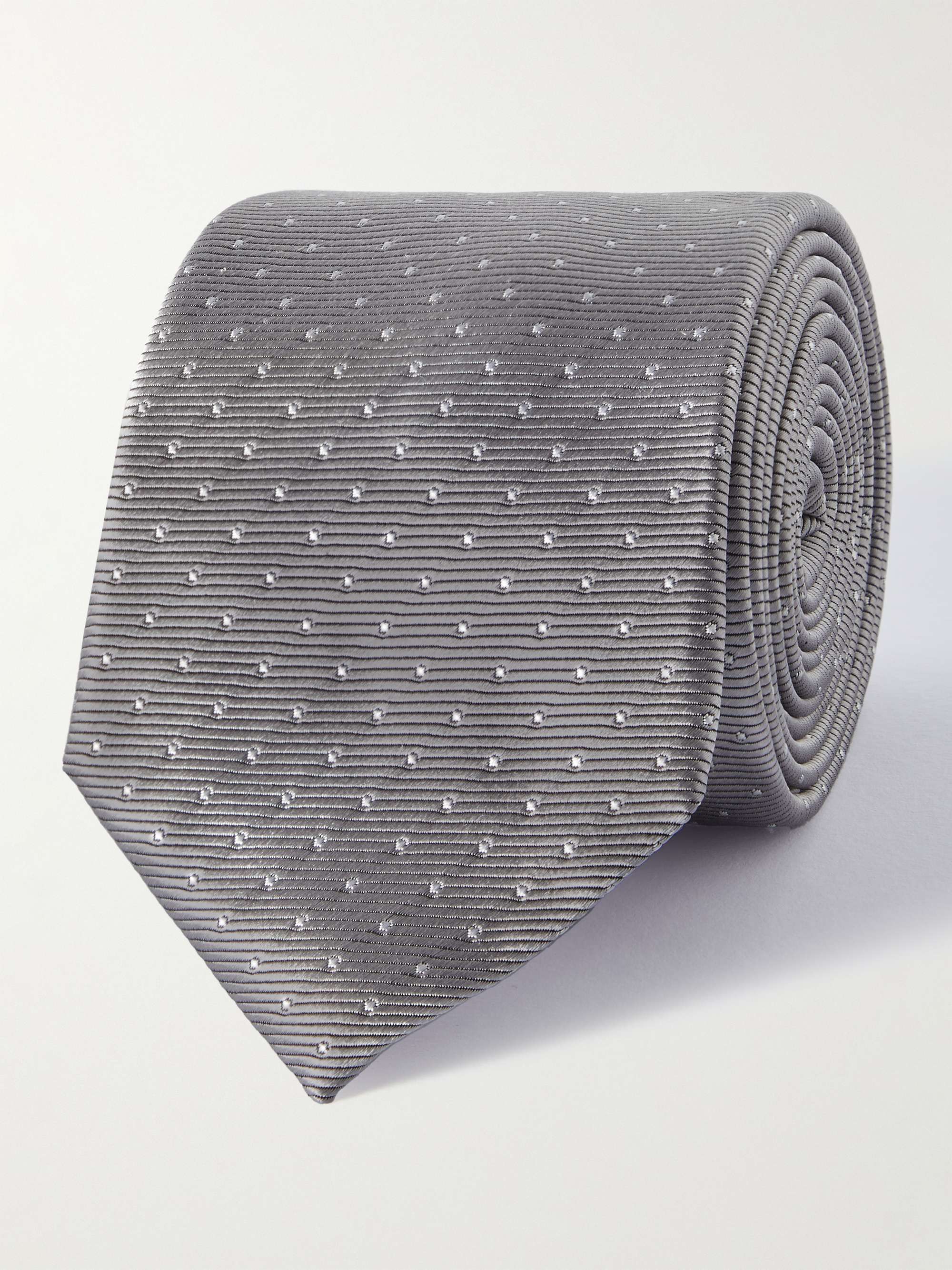 LANVIN 7cm Polka-Dot Silk-Faille Tie for Men | MR PORTER