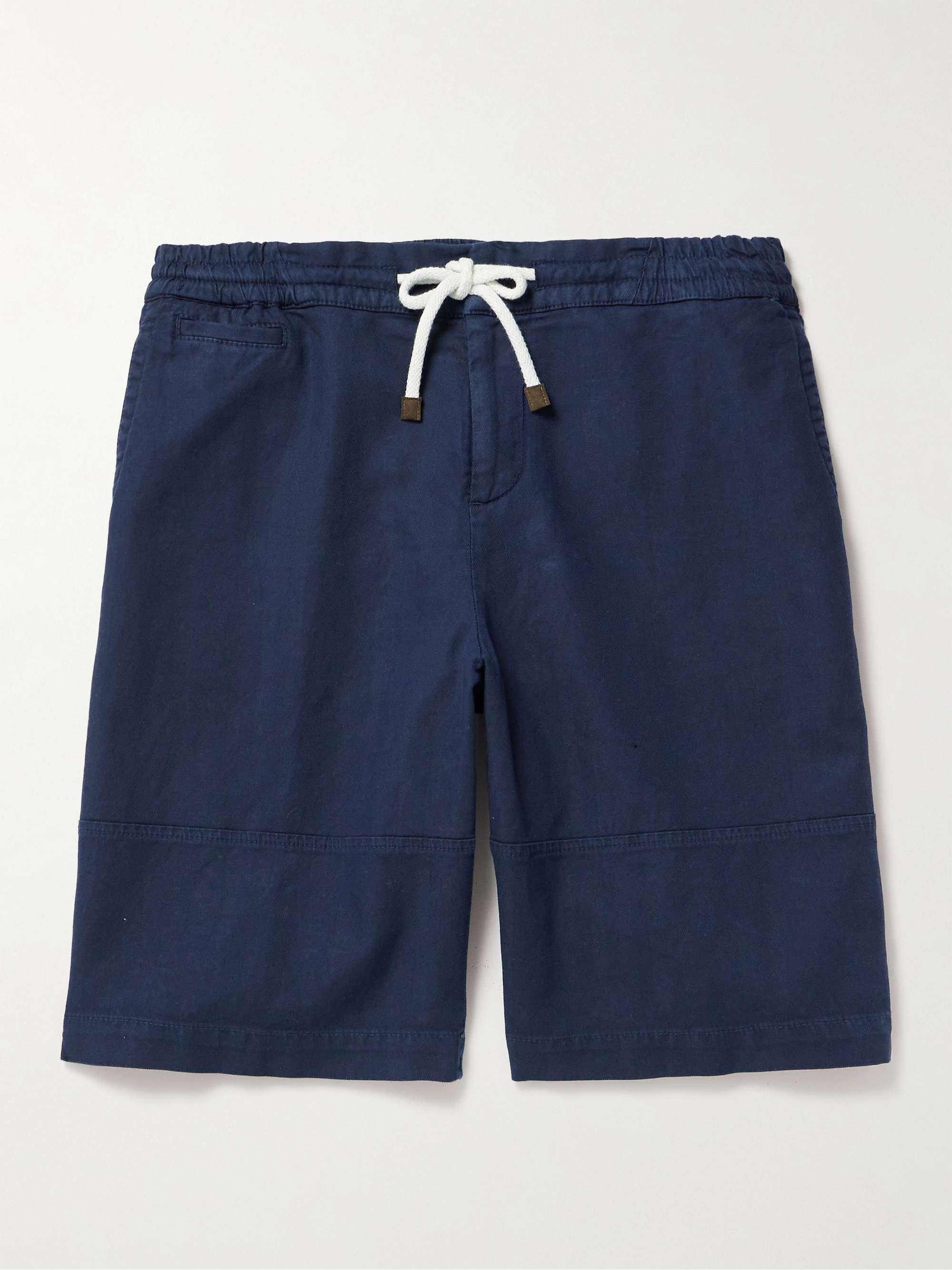 BRUNELLO CUCINELLI Straight-Leg Cotton-Blend Bermuda Shorts