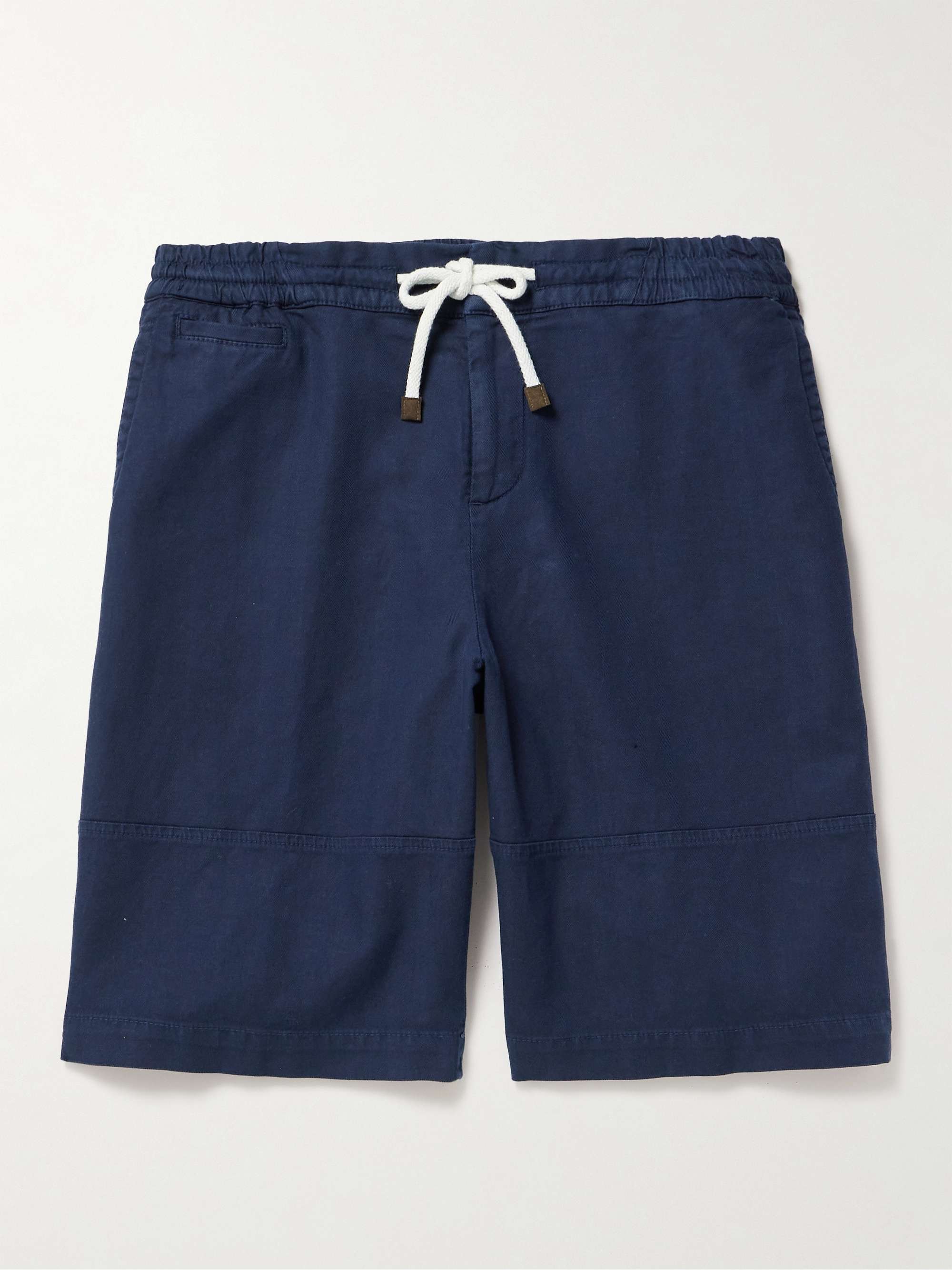 BRUNELLO CUCINELLI Straight-Leg Stretch-Cotton and Linen-Blend Bermuda Shorts