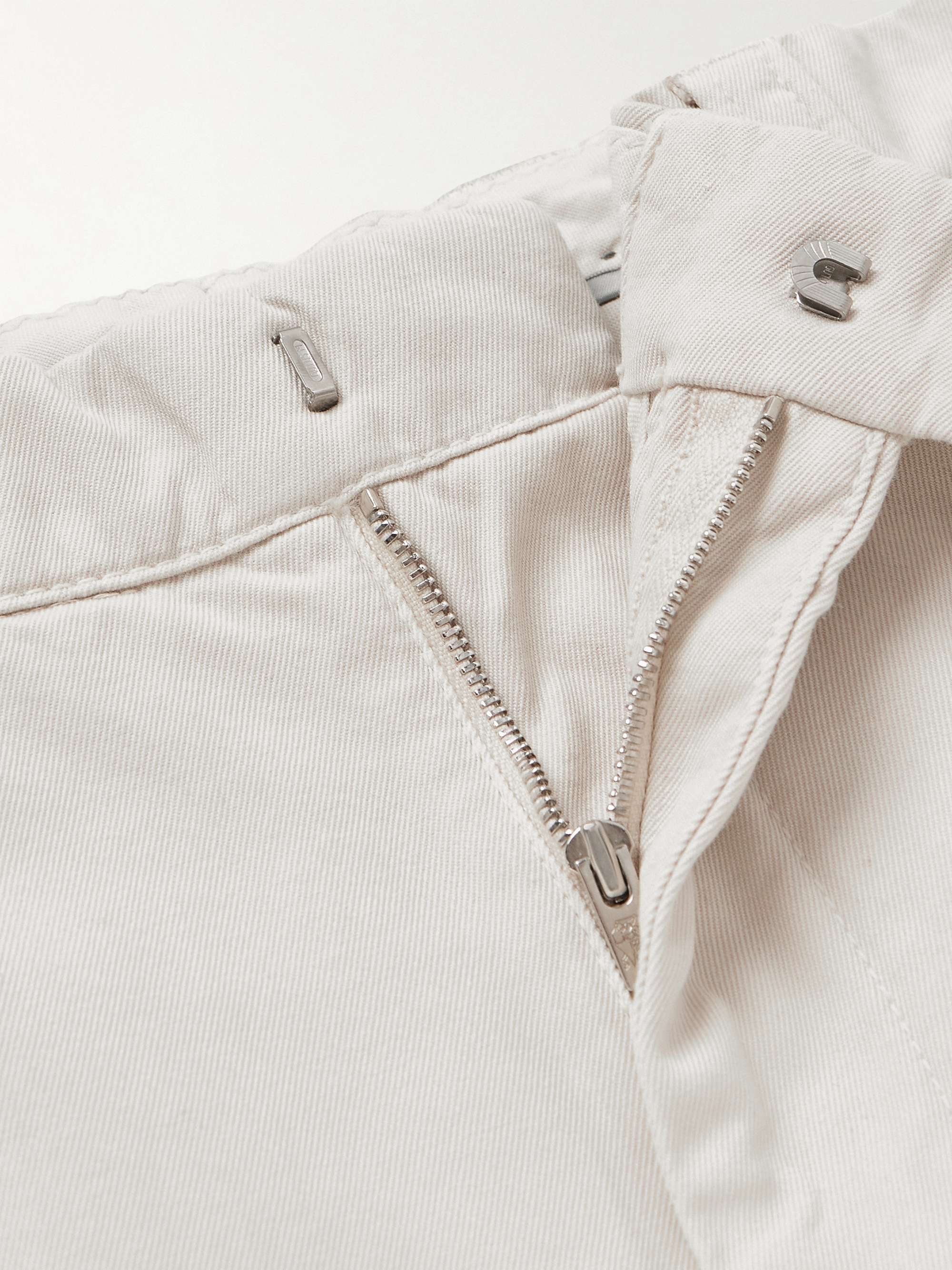 BRUNELLO CUCINELLI Straight-Leg Cotton-Twill Trousers