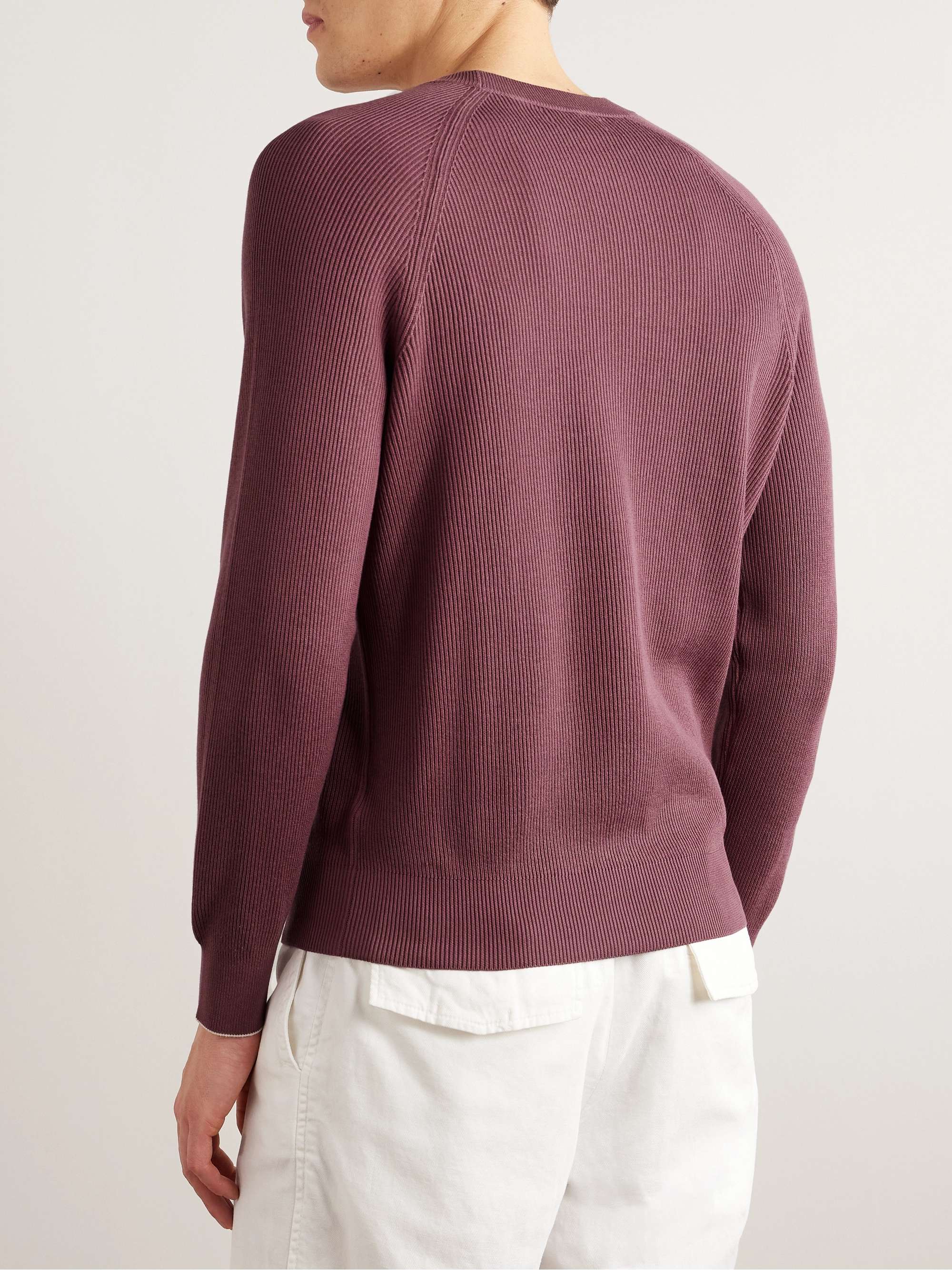 BRUNELLO CUCINELLI Ribbed Cotton Sweater