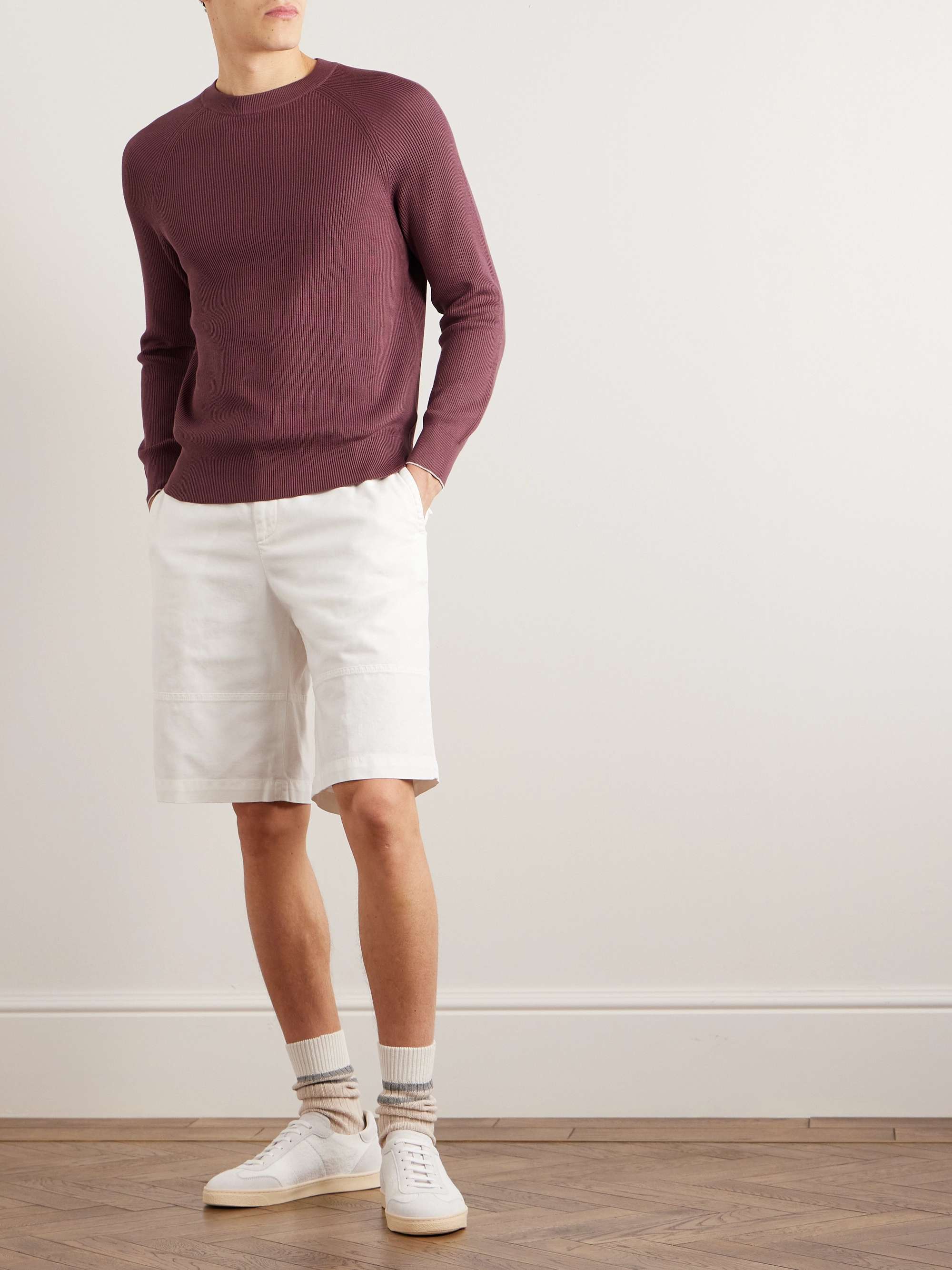 BRUNELLO CUCINELLI Ribbed Cotton Sweater