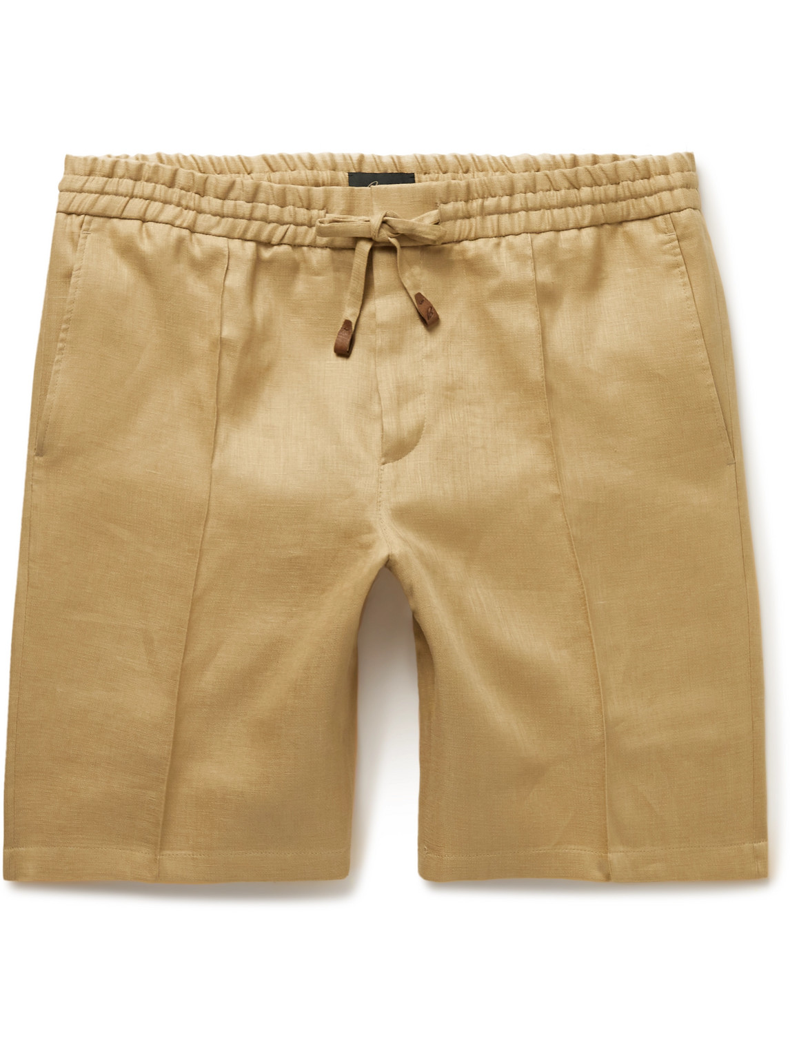 Sidney Straight-Leg Linen and Cotton-Blend Drawstring Bermuda Shorts