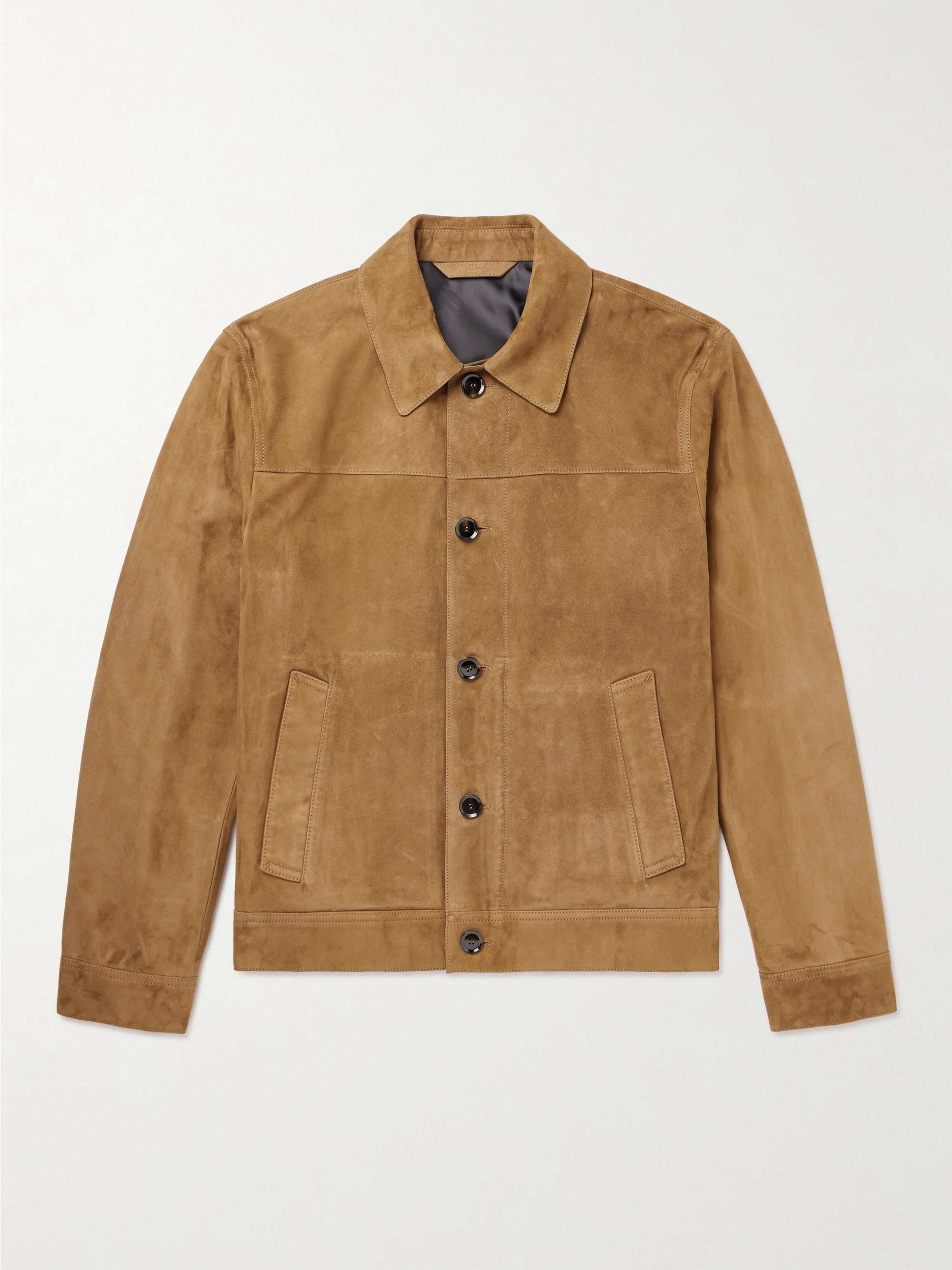 BRIONI Suede Blouson Jacket for Men | MR PORTER