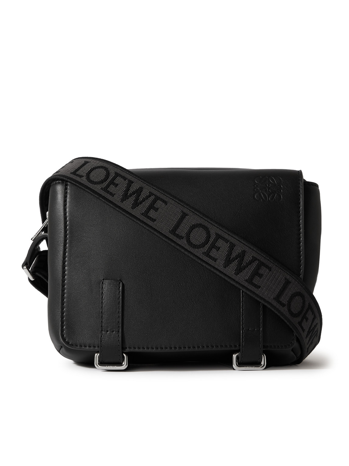 Loewe Military Xs Leather Cross-body Bag In Black