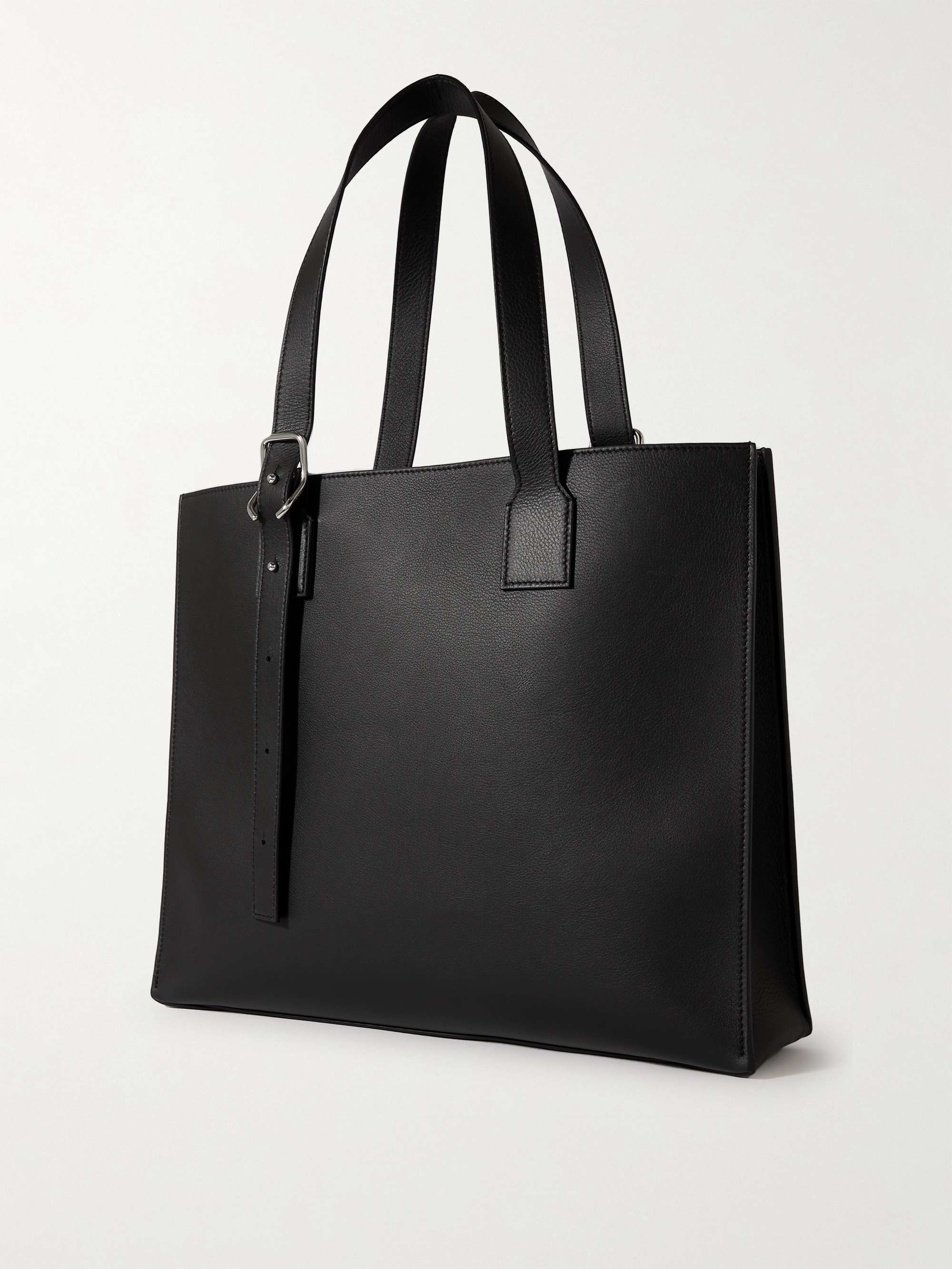 LOEWE Logo-Debossed Full-Grain Leather Tote Bag for Men | MR PORTER