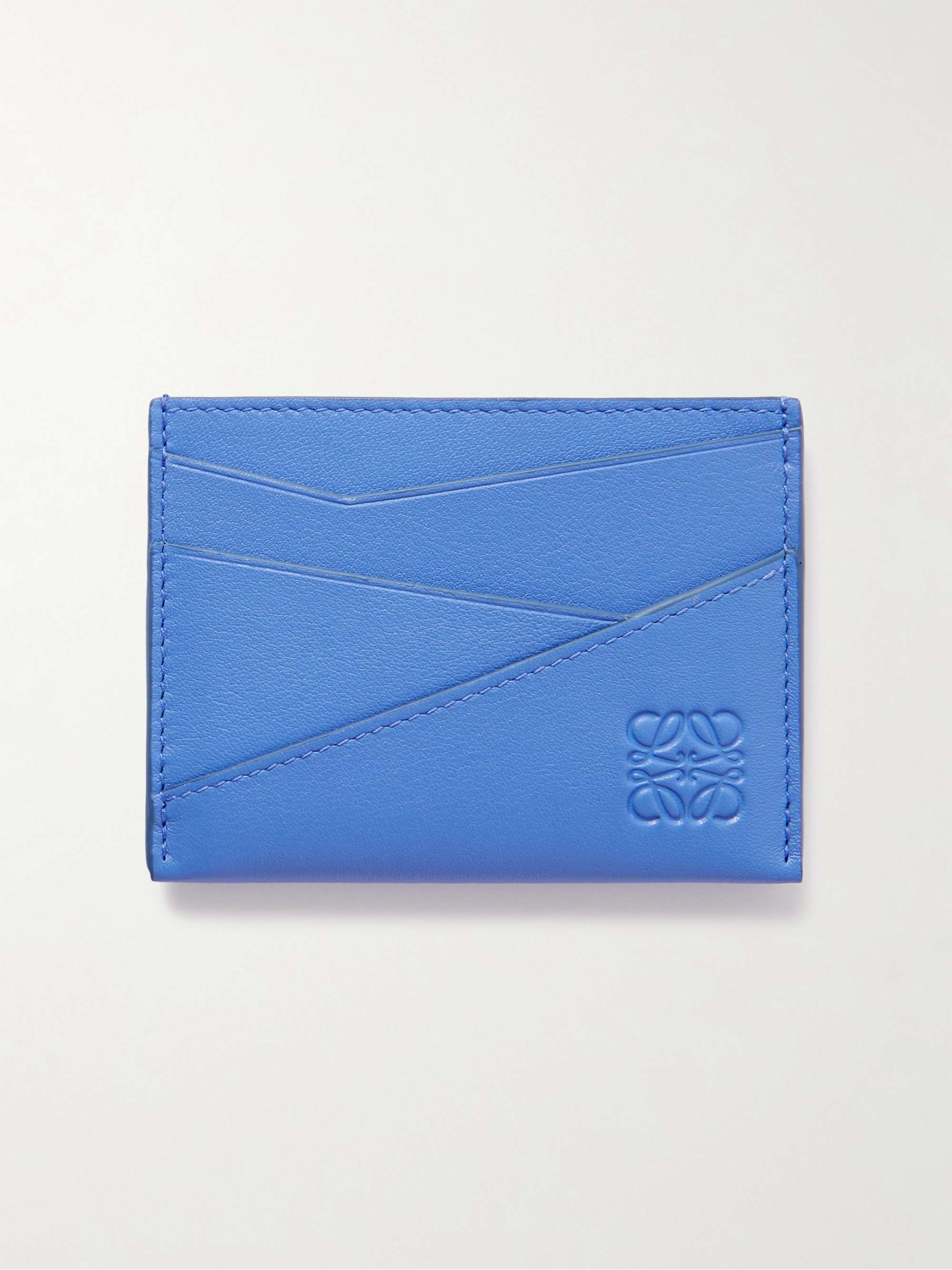 LOEWE Puzzle Logo-Debossed Leather Cardholder for Men | MR PORTER