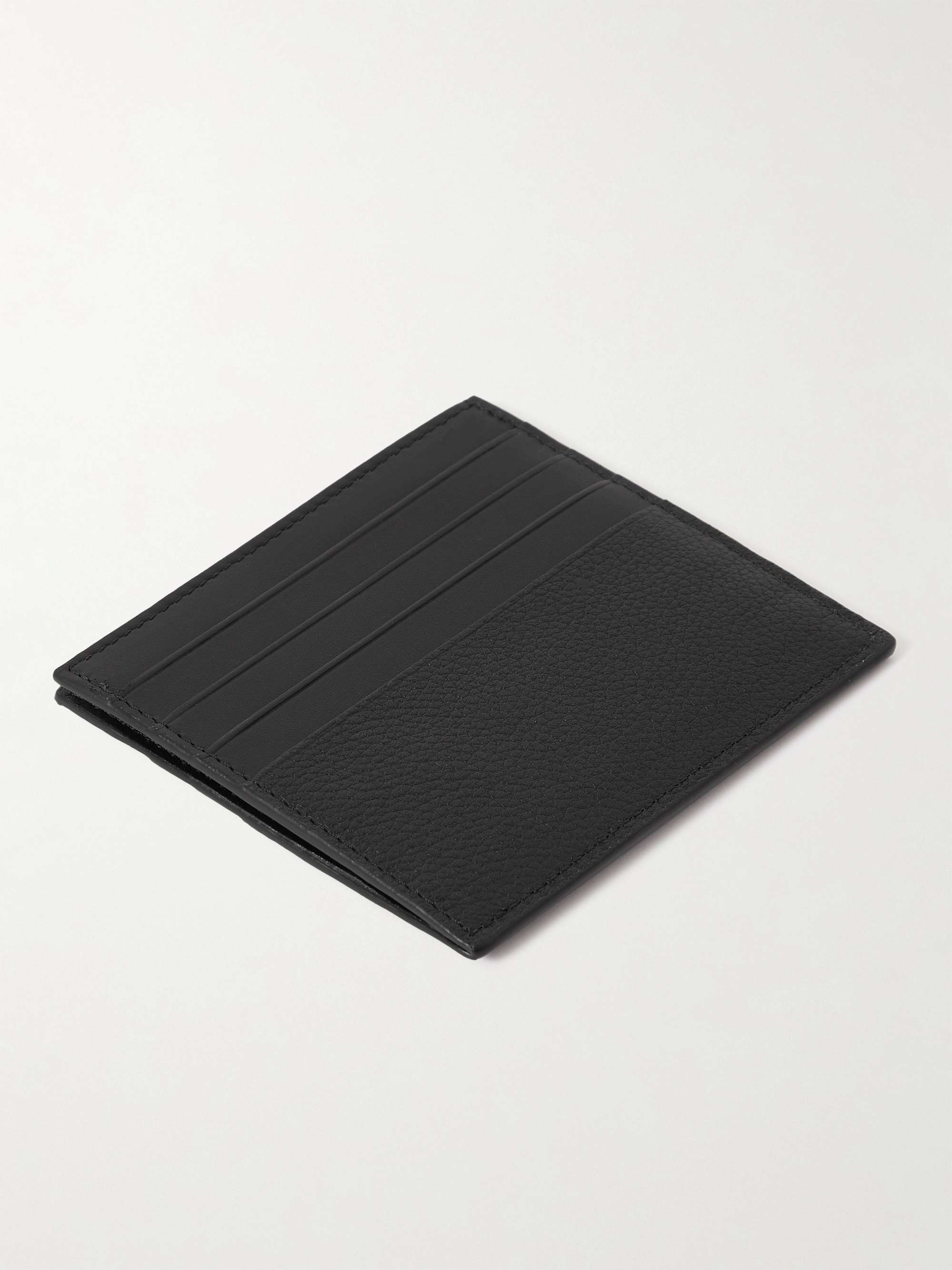 LOEWE Logo-Debossed Full-Grain Leather Cardholder