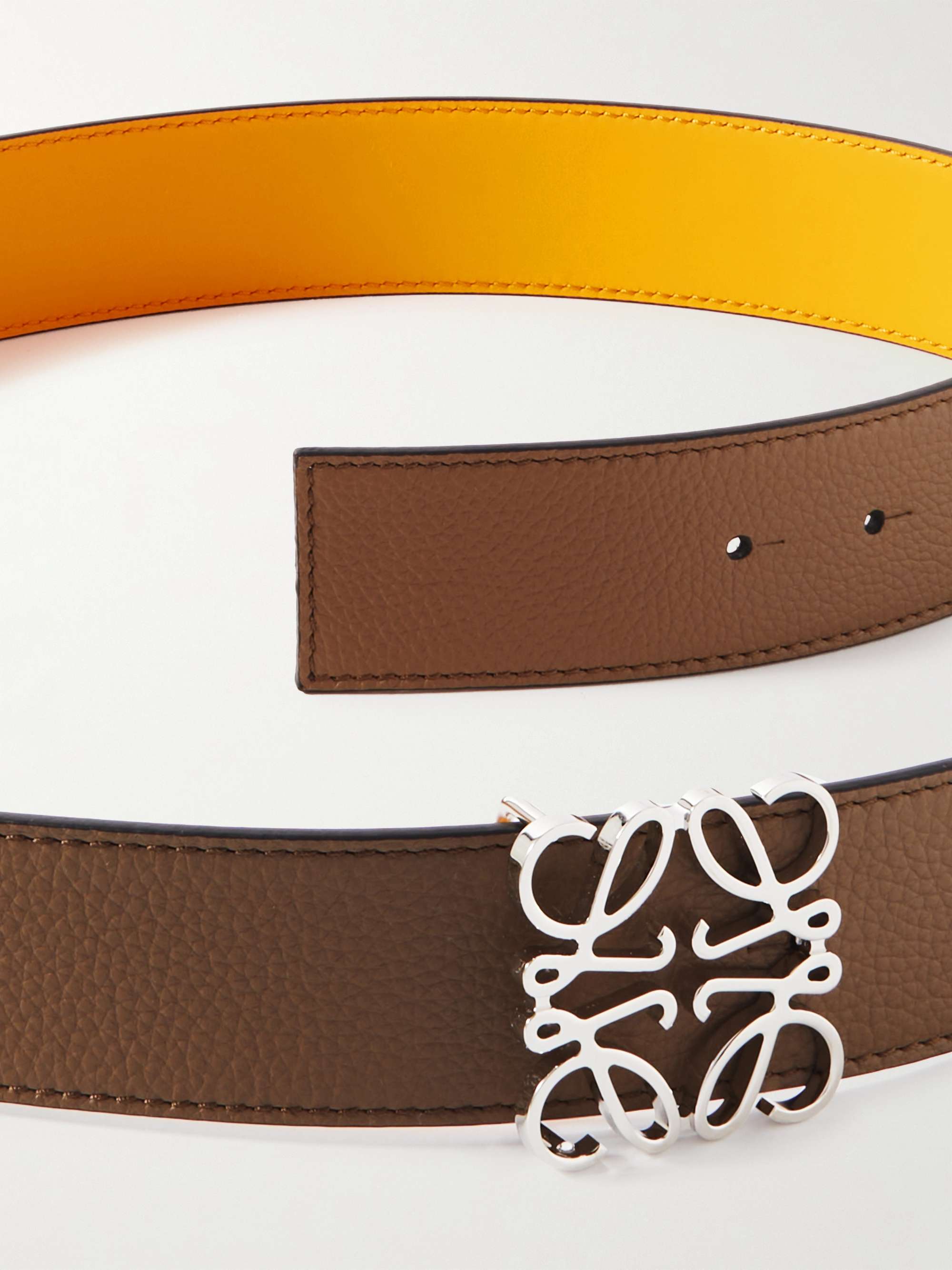 LOEWE 4cm Reversible Leather Belt