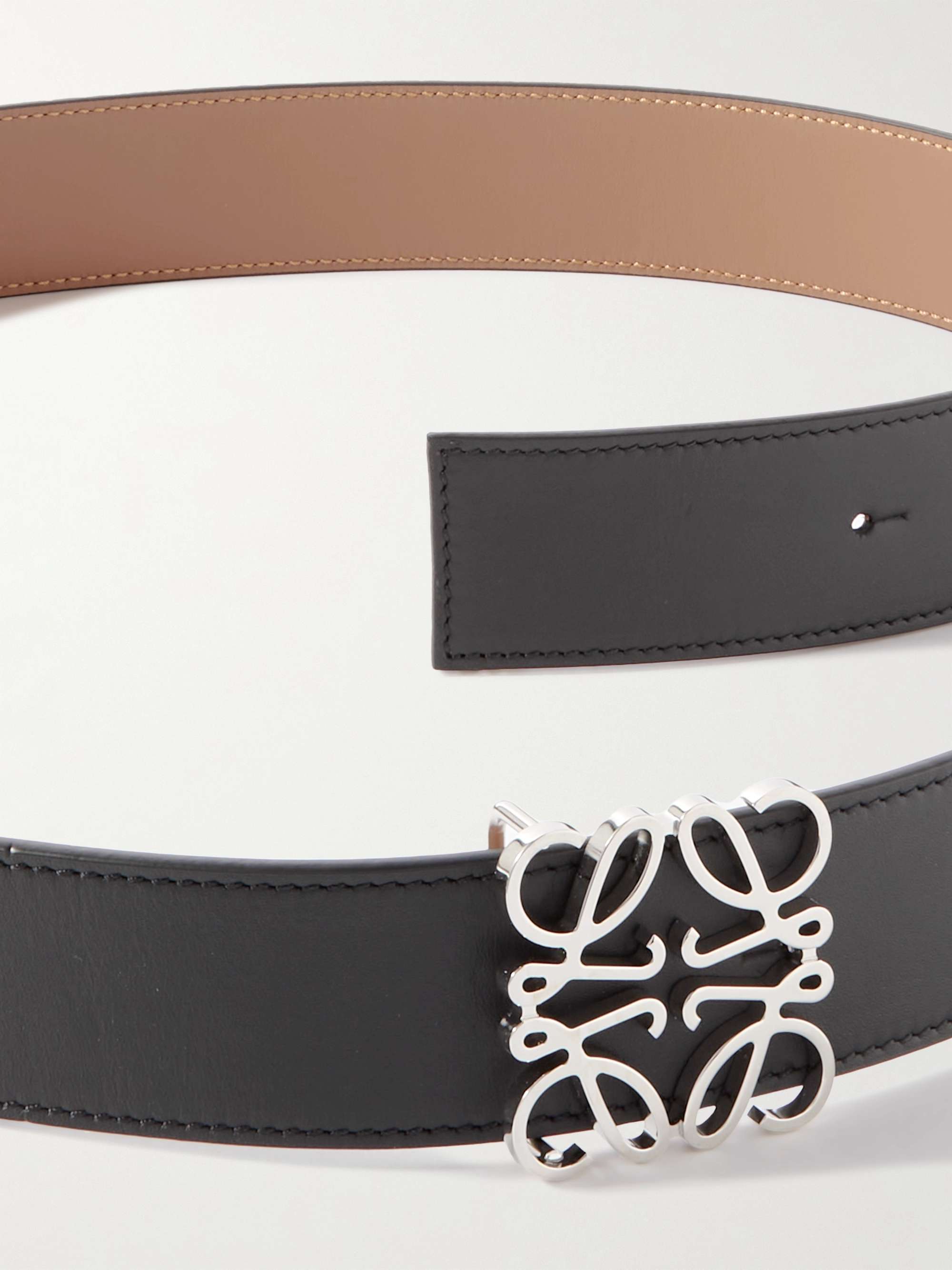 LOEWE 4cm Reversible Leather Belt