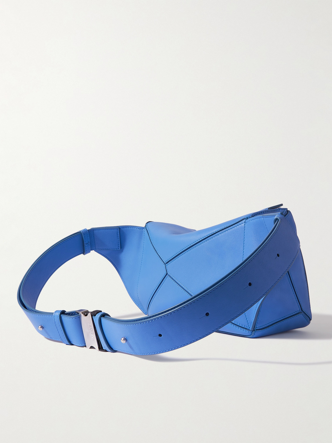 Shop Loewe Puzzle Small Leather Belt Bag In Blue
