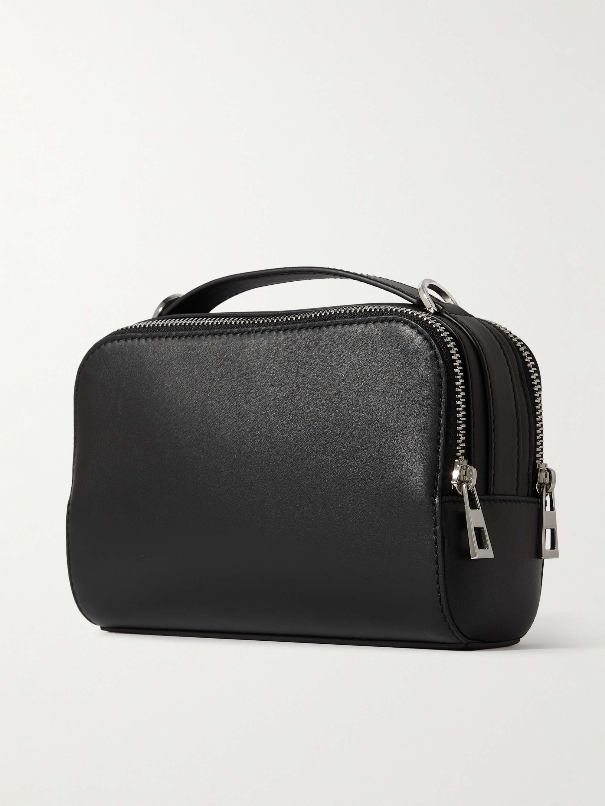 LOEWE Mini Logo-Debossed Leather Messenger Bag for Men | MR PORTER