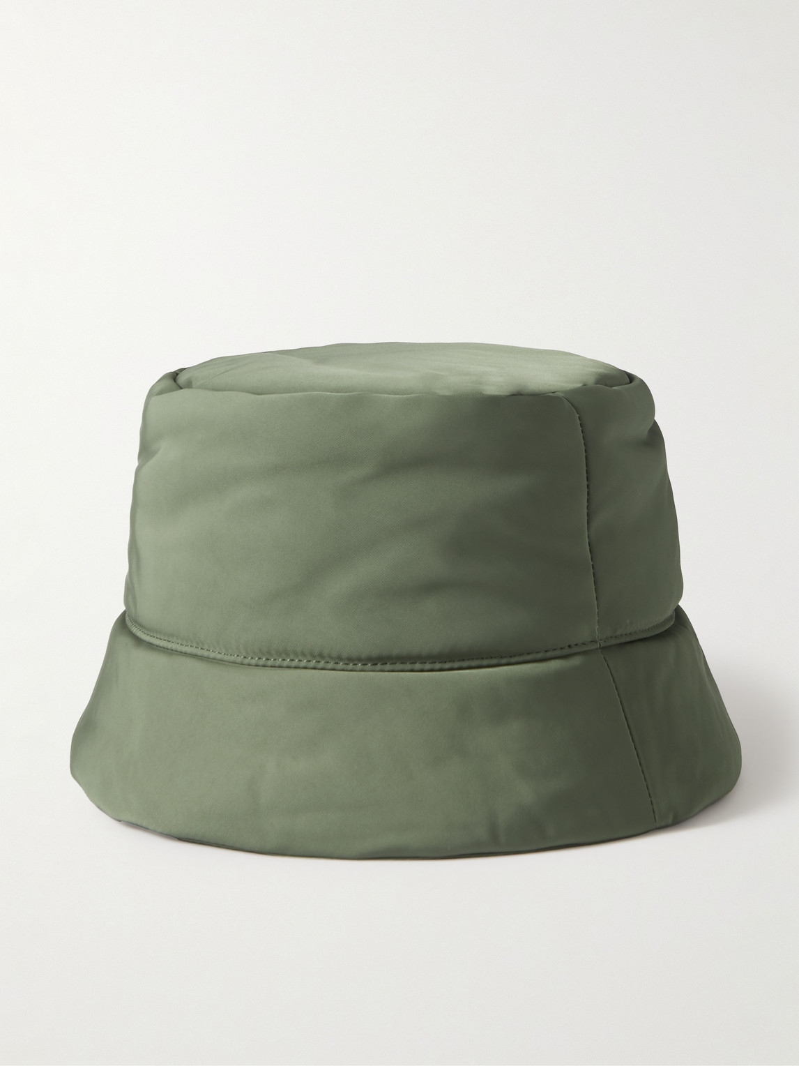 Shop Loewe Logo-appliquéd Padded Nylon Bucket Hat In Green