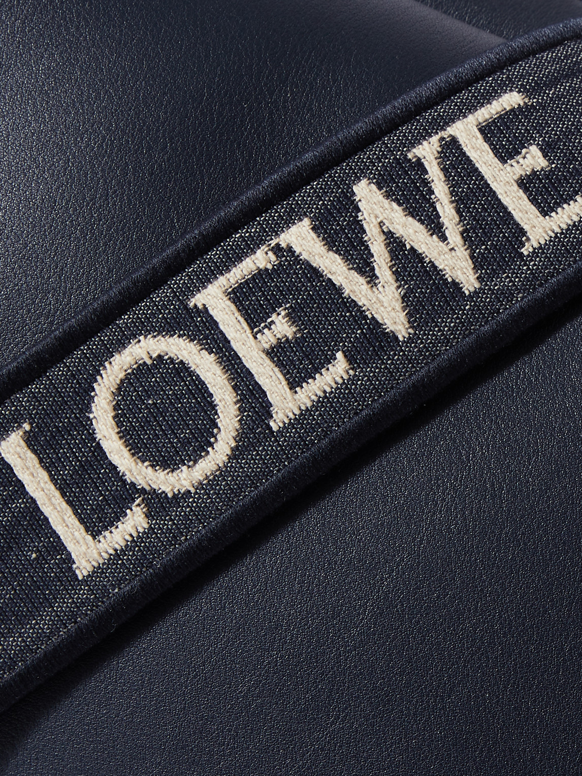 Shop Loewe Military Leather Messenger Bag In Blue
