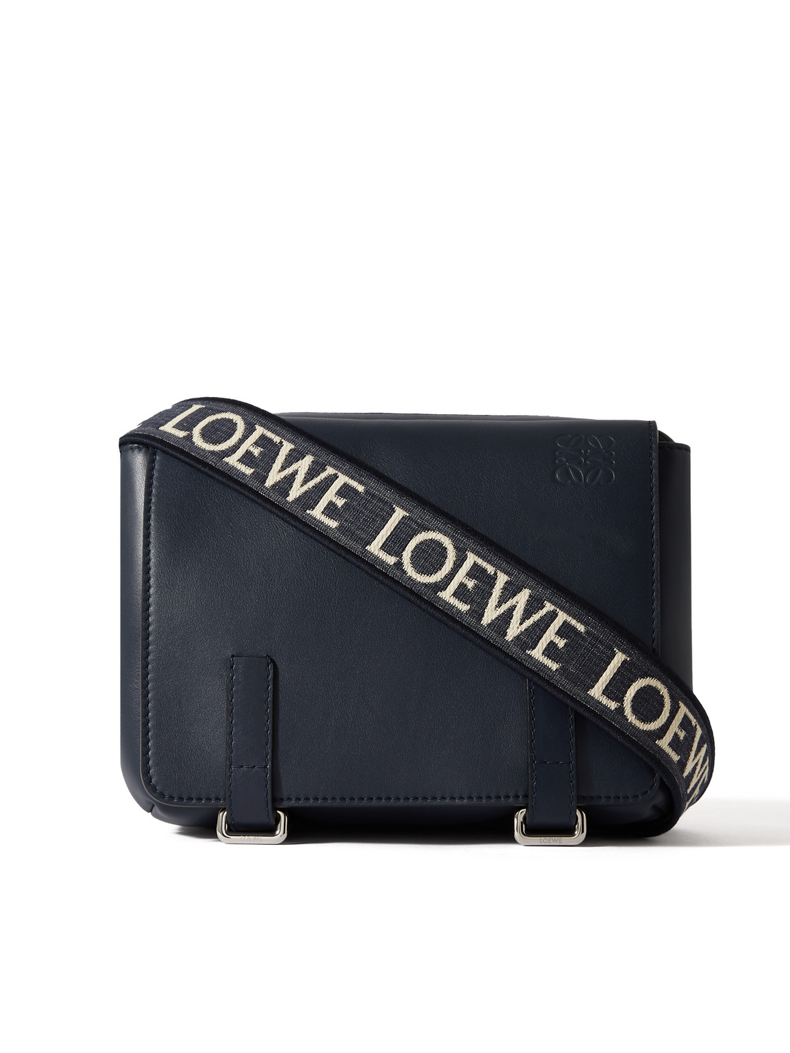 Loewe Xs Military Logo-debossed Cross-body Bag In Blue