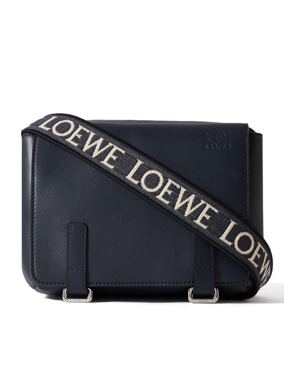 Loewe Xs Military Logo-debossed Cross-body Bag In Blue