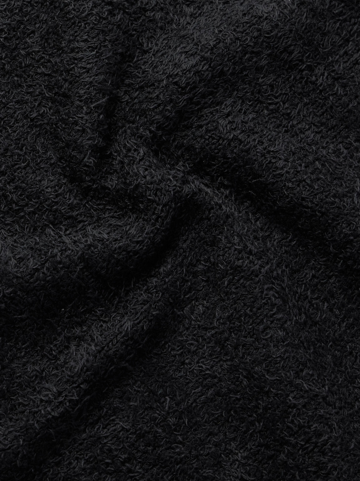 Shop Mfpen Brushed-cotton Sweater In Black