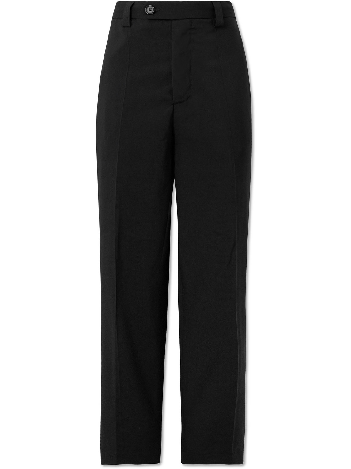 Mfpen Studio Straight-leg Wool Suit Trousers In Black