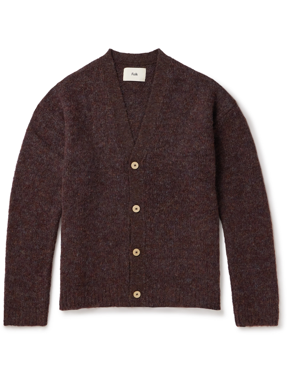 Folk Signal Cardigan In Beige