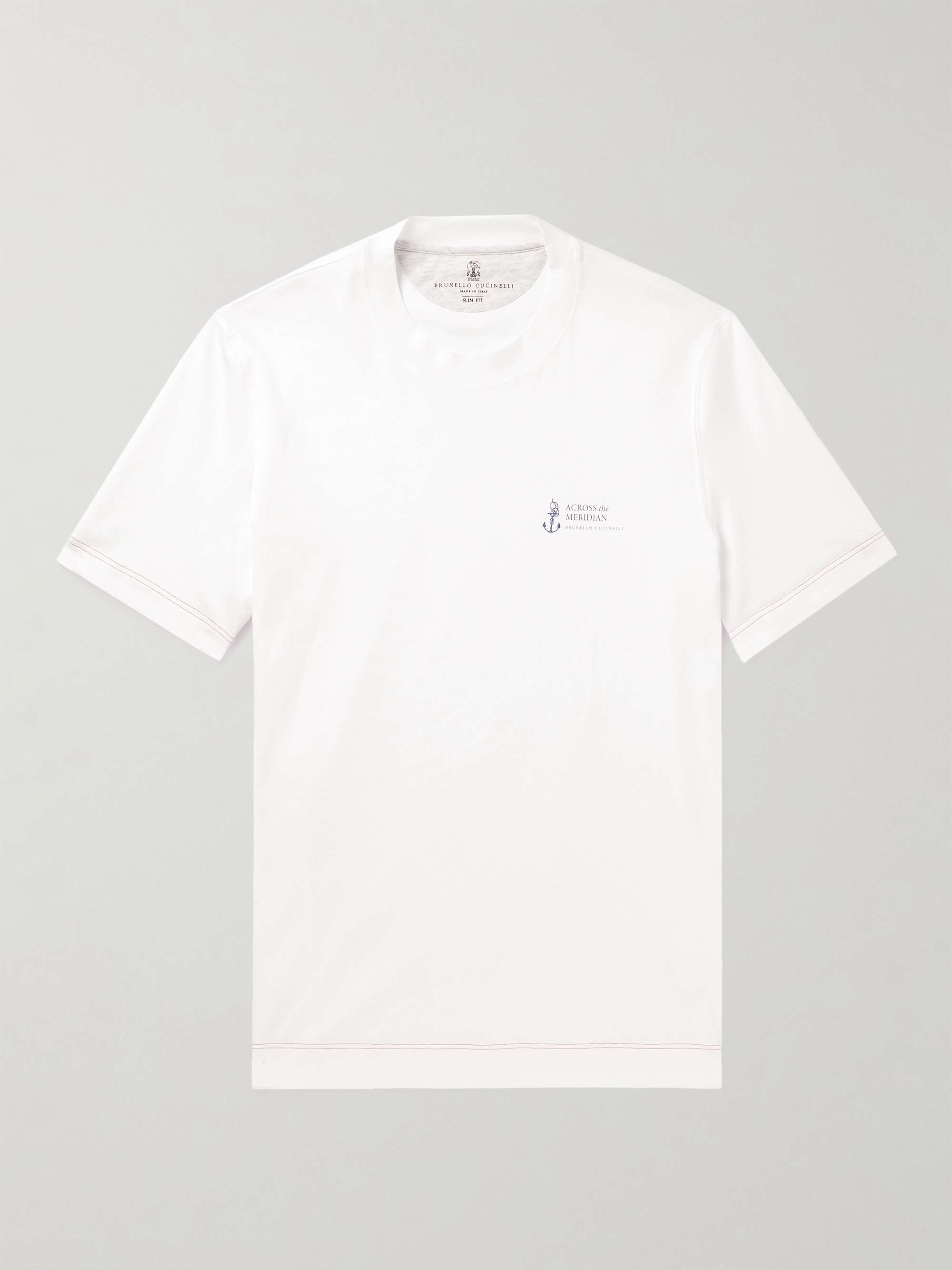 BRUNELLO CUCINELLI Printed Cotton-Jersey T-Shirt for Men | MR PORTER