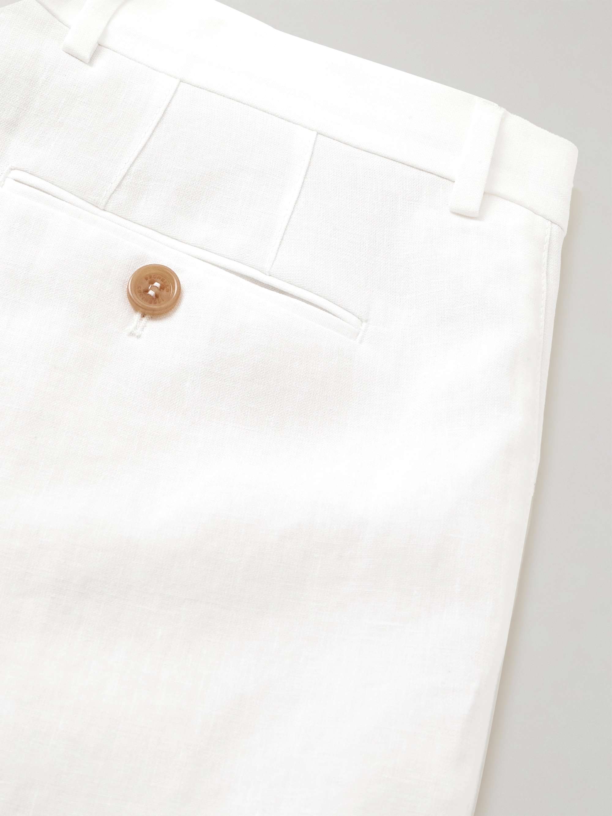 BRUNELLO CUCINELLI Straight-Leg Linen Bermuda Shorts