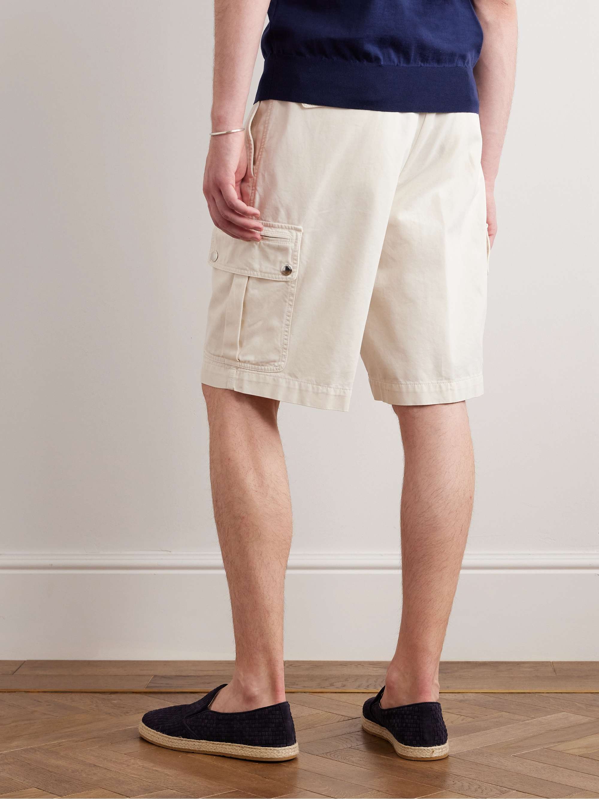 BRUNELLO CUCINELLI Straight-Leg Cotton-Twill Cargo Shorts