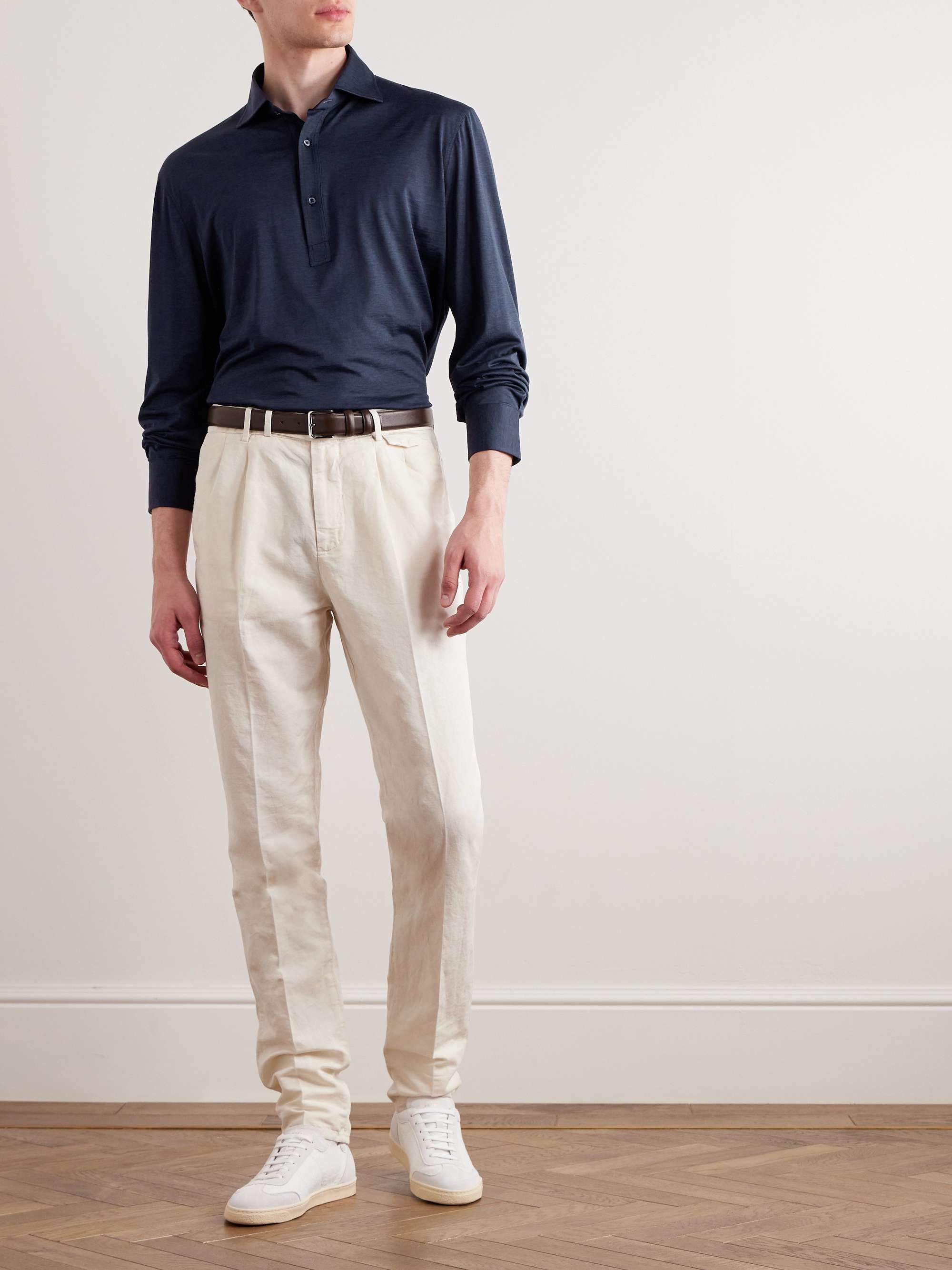 BRUNELLO CUCINELLI Cotton-Piqué Polo Shirt for Men | MR PORTER