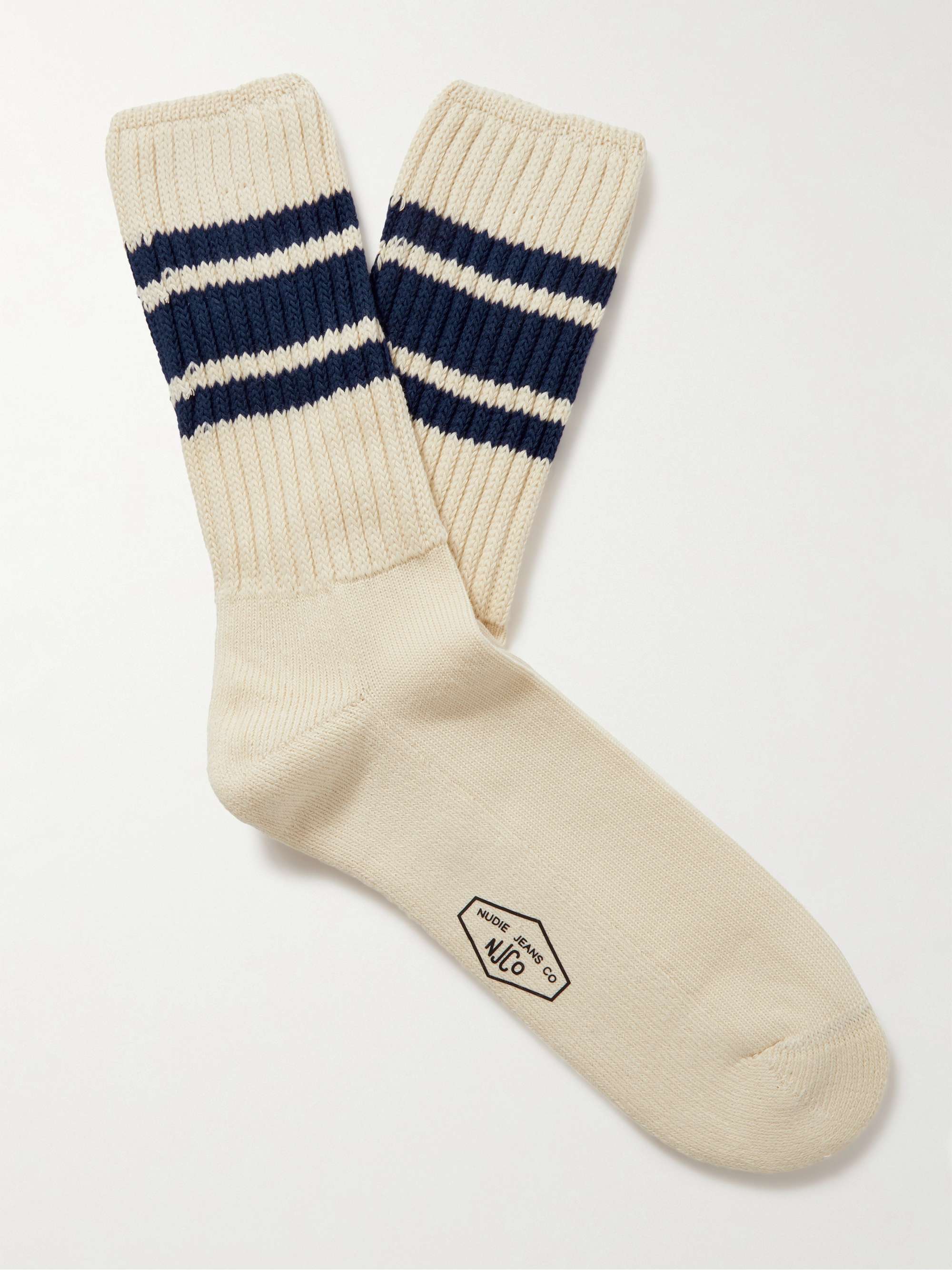 The Best Self-Striping Ribbed Socks in the World pattern by Nathan Taylor