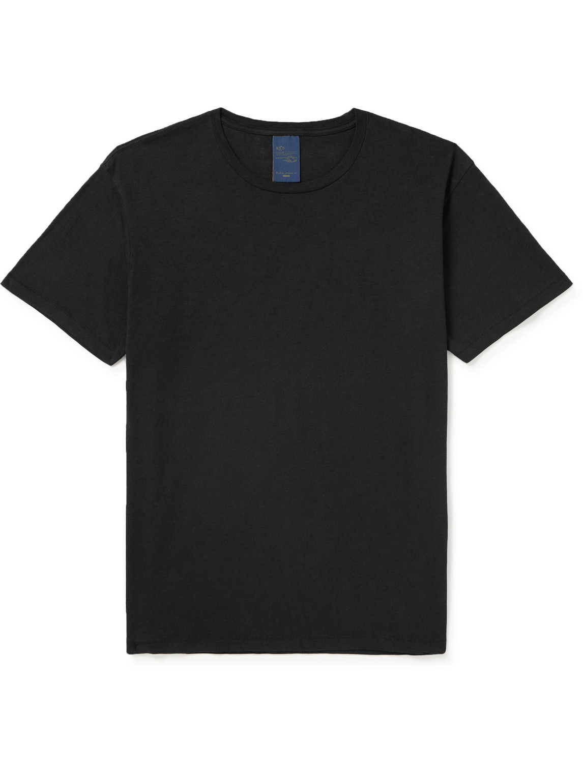 Nudie Jeans Roffe Cotton-jersey T-shirt In Black