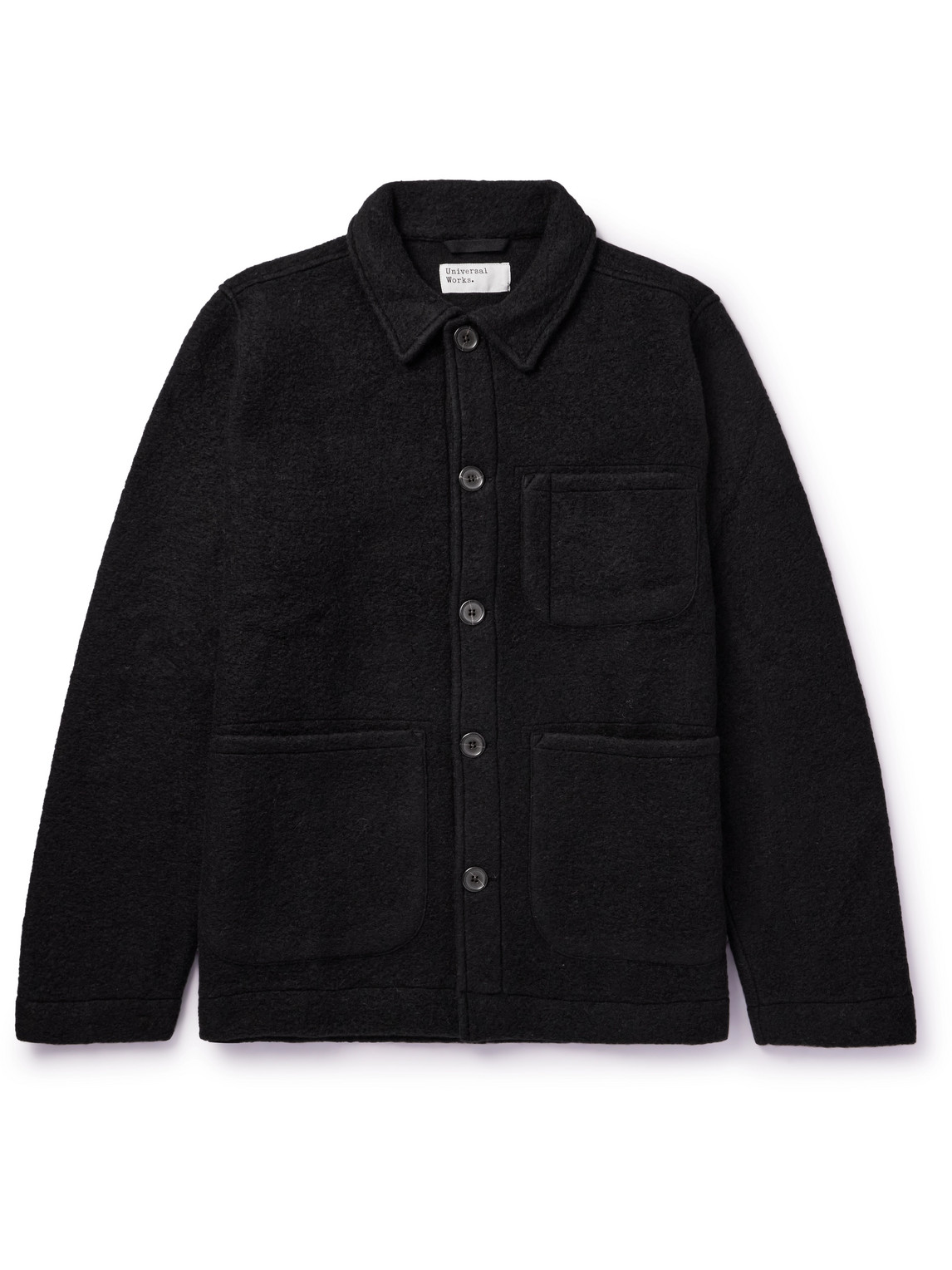 Universal Works Field Jacket Wool Fleece Black